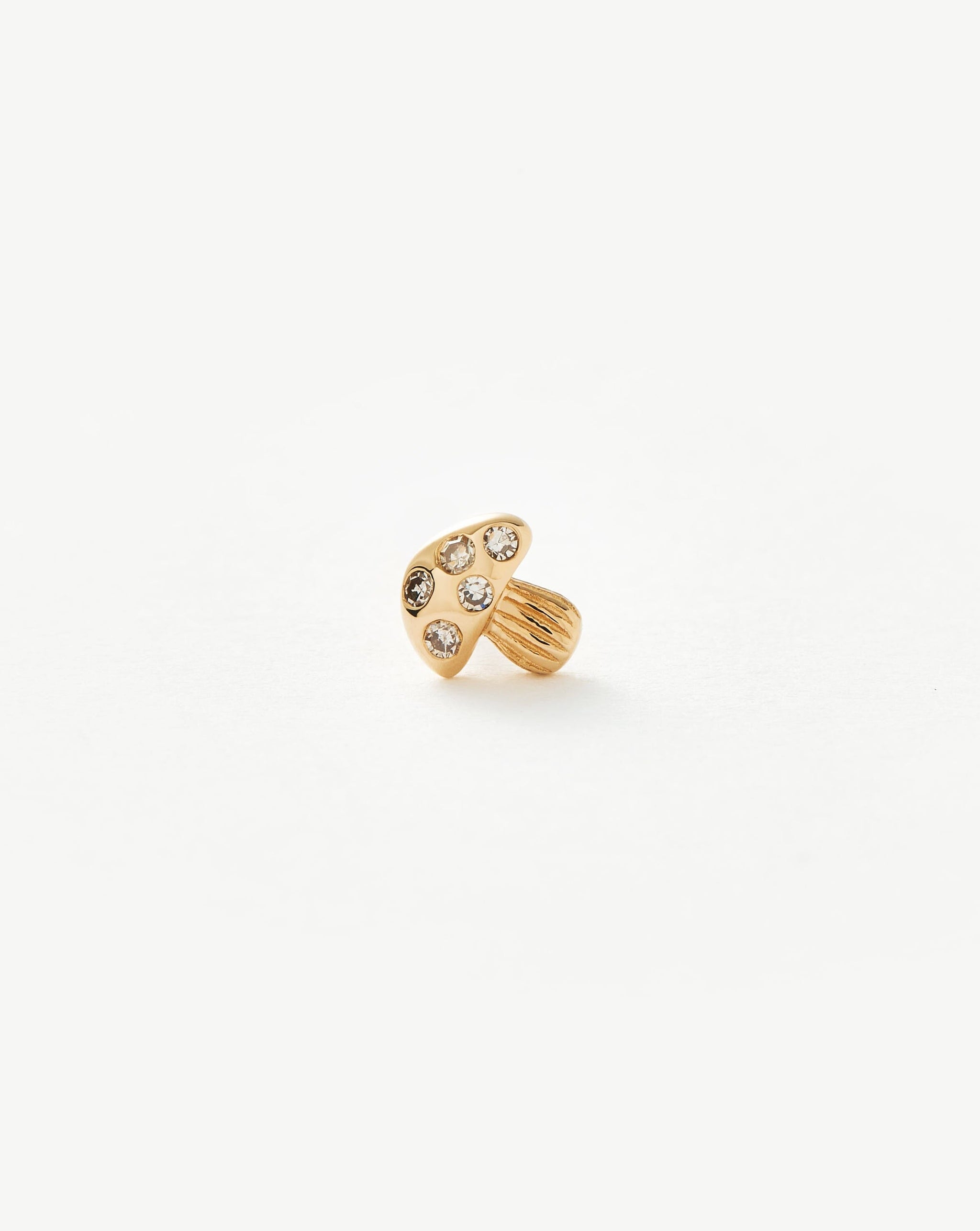 Fine Diamond Mushroom Single Stud Earring Earrings Missoma