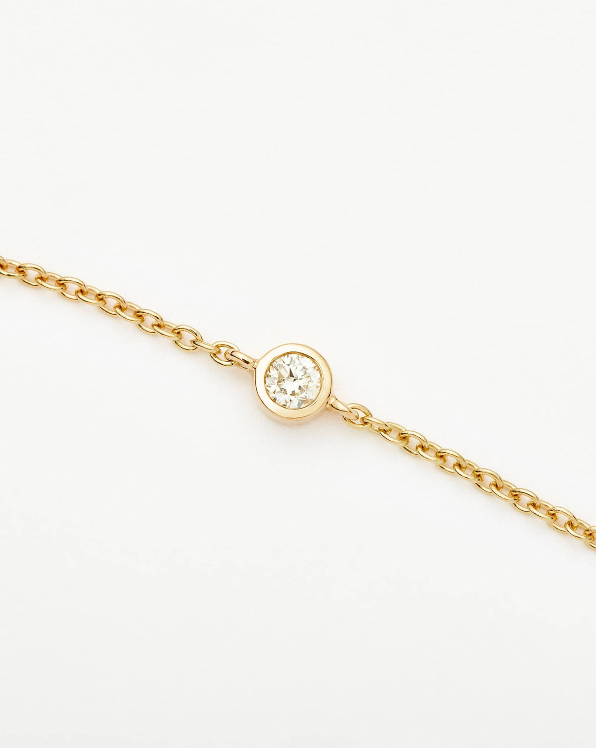 Fine Diamond Solitaire Bracelet | 14k Solid Gold/Diamond Bracelets Missoma
