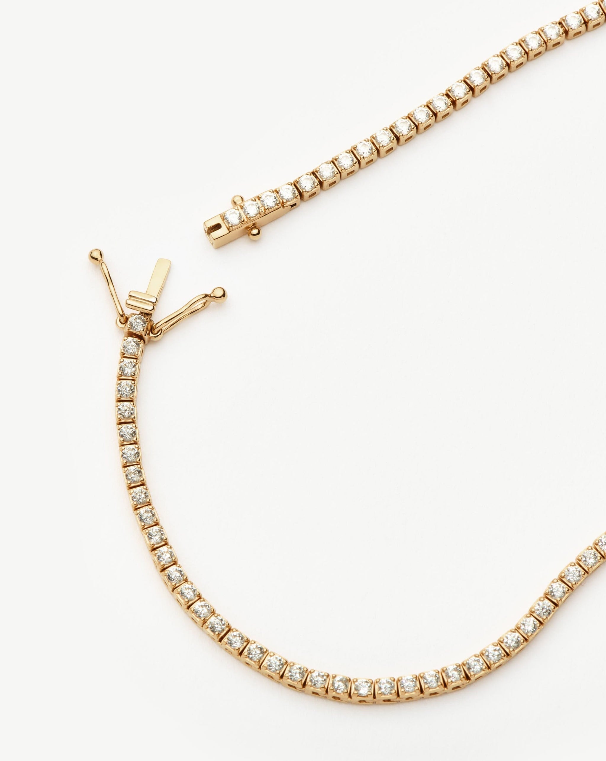 Fine Diamond Tennis Necklace | 14k Solid Gold Diamond Necklaces Missoma