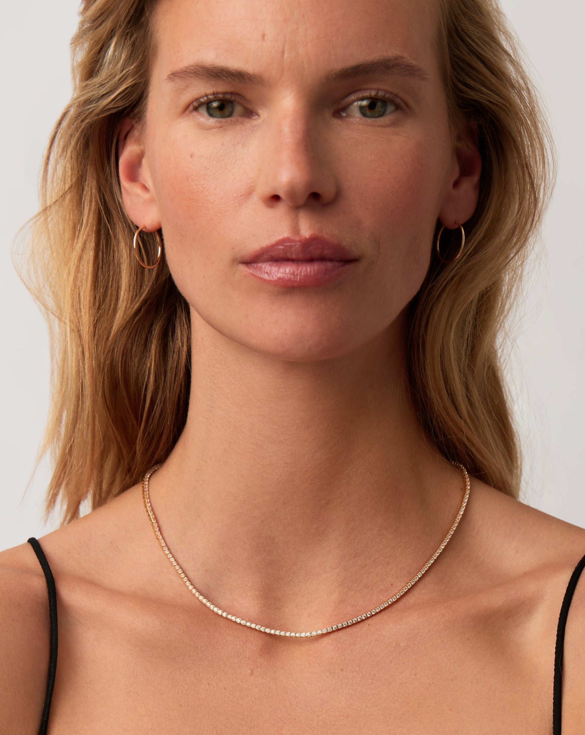 Fine Diamond Tennis Necklace | 14k Solid Gold Diamond Necklaces Missoma