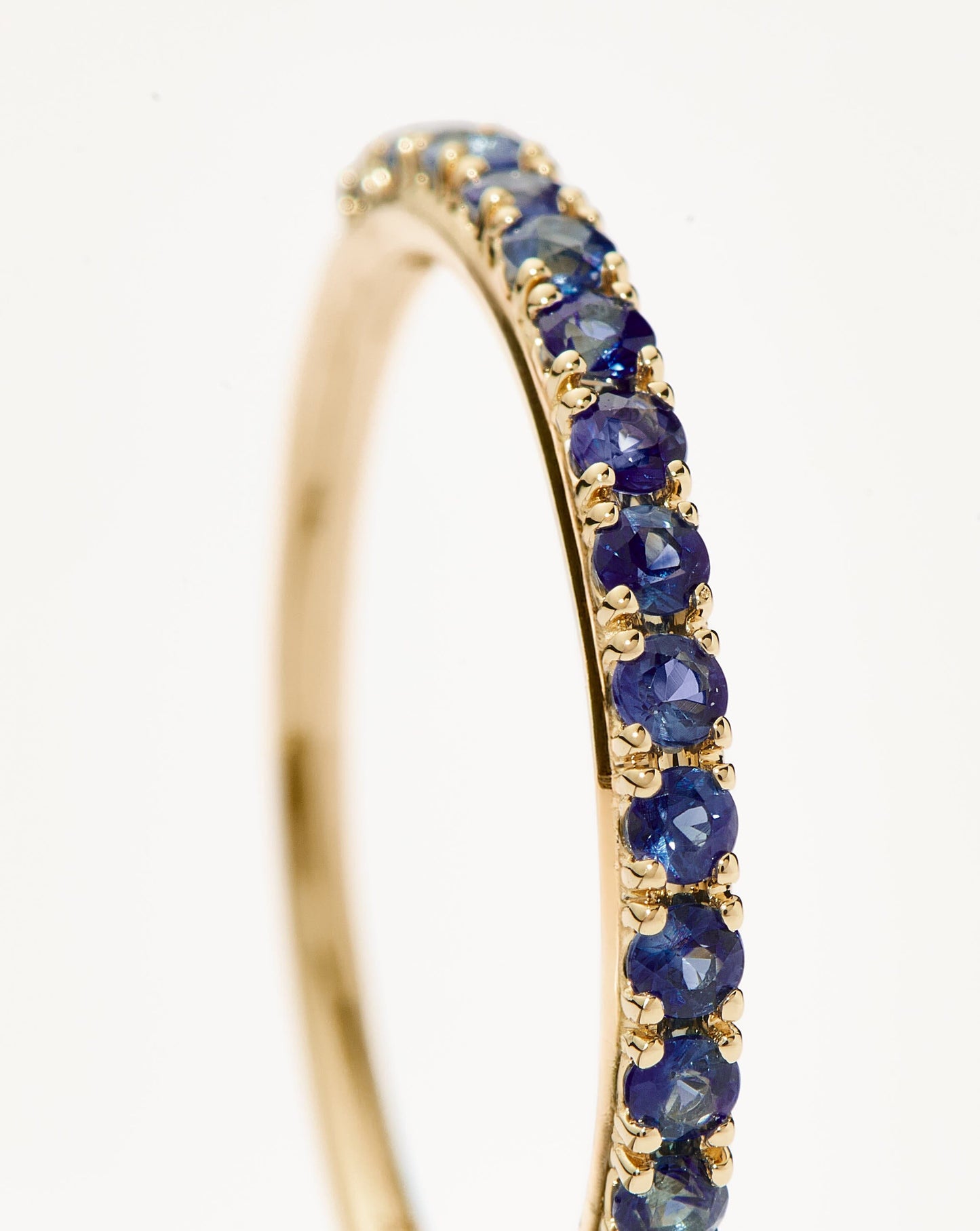 Fine Half Sapphire Eternity Ring | 14k Solid Gold/Sapphire Rings Missoma