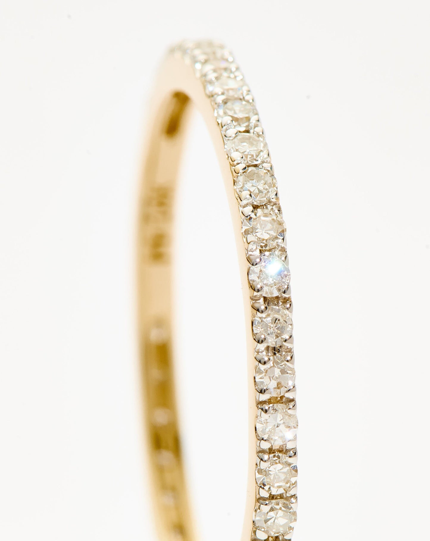 Fine Slim Eternity Ring | 14k Solid Gold/Diamond Rings Missoma