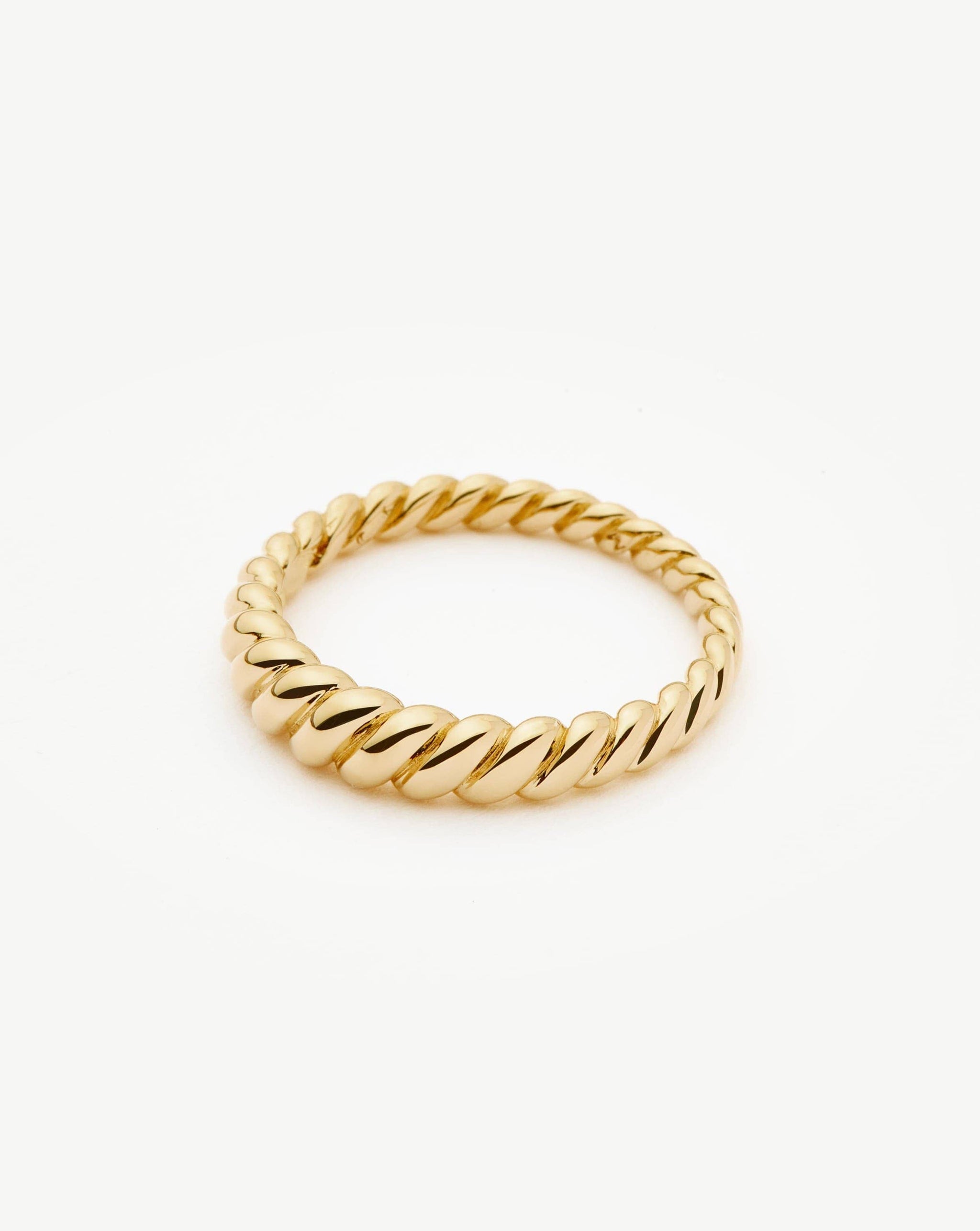 Fine Twisted Classic Ring | 14k Solid Gold Rings Missoma