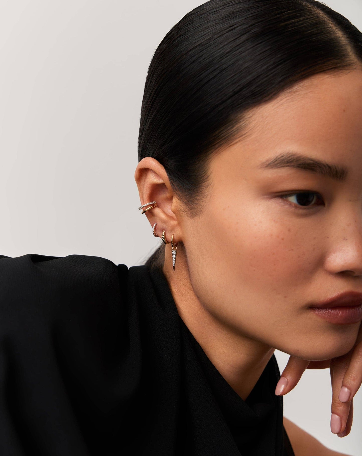 Fine Twisted Huggies | 14k Solid Gold Earrings Missoma