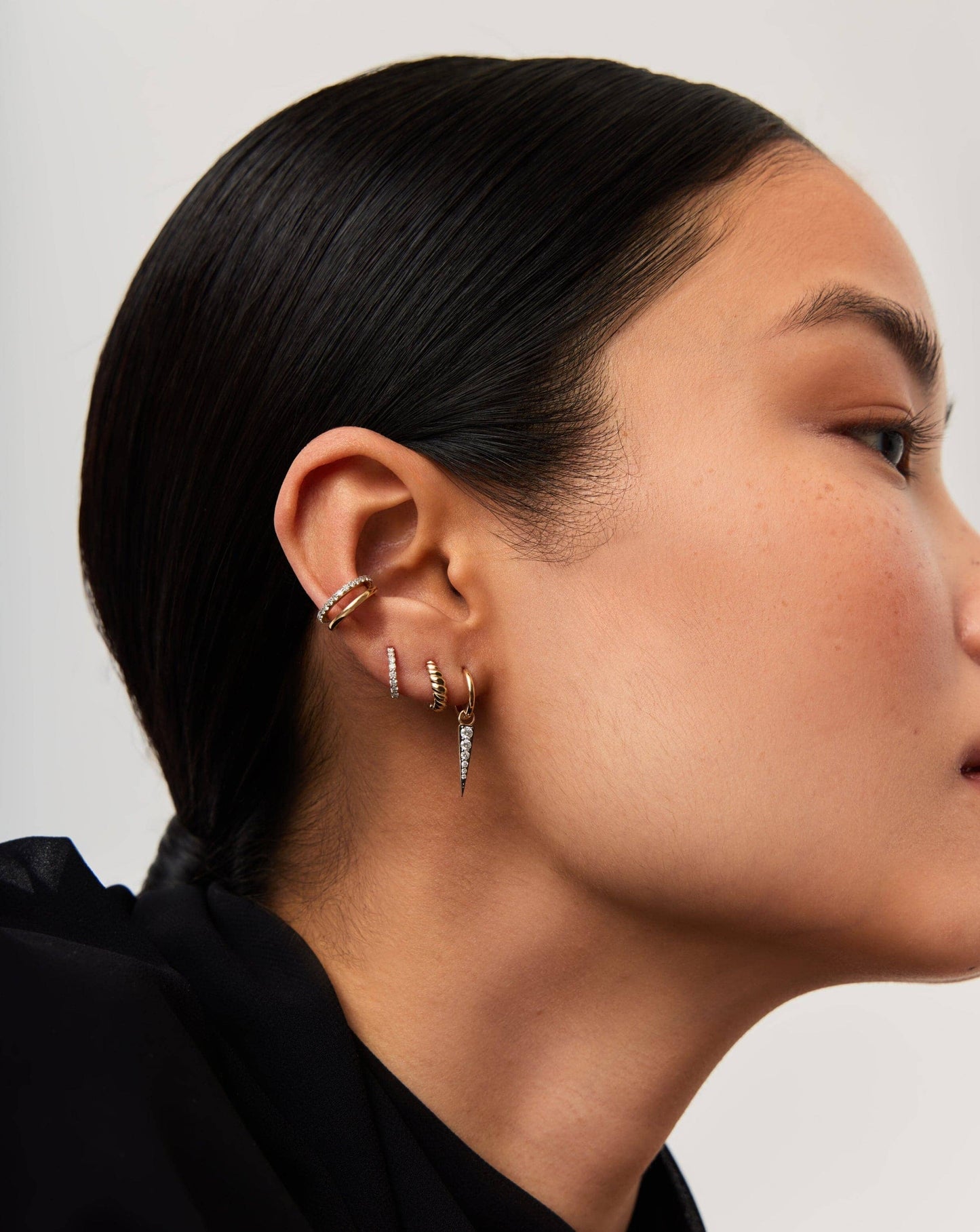 Fine Twisted Huggies | 14k Solid Gold Earrings Missoma