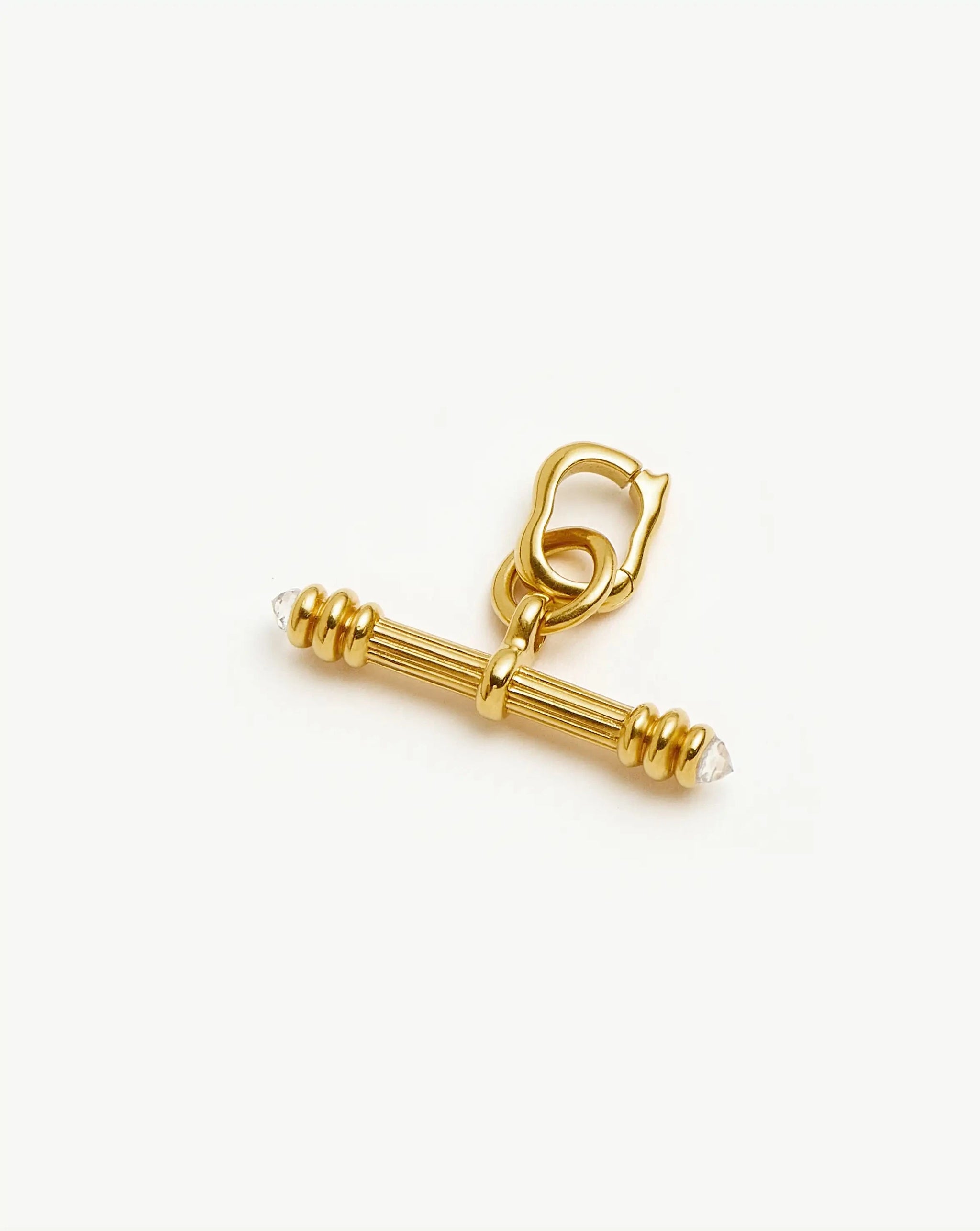 Harris Reed Crystal T-Bar Clip-On Charm | 18k Gold Plated/Crystal Quartz Charms & Pendants Missoma