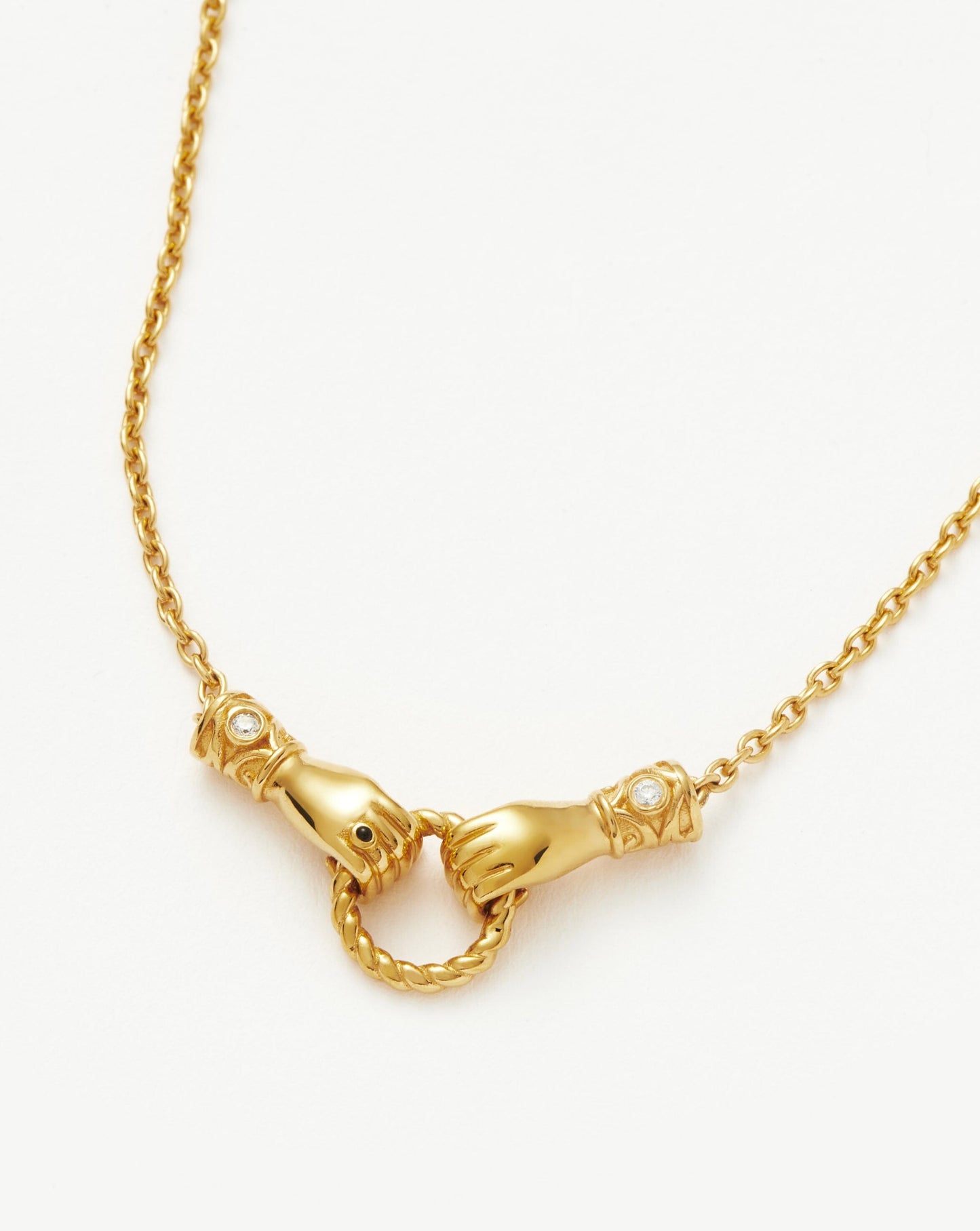 Harris Reed In Good Hands Slider Bracelet | 18ct Gold Plated/Cubic Zirconia & Black Onyx Bracelets Missoma