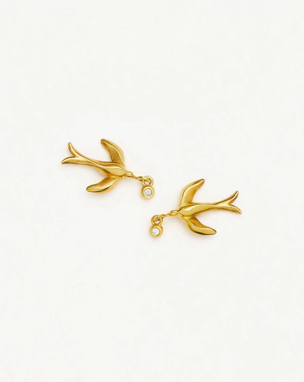 Harris Reed Taking Flight Stud Earrings | 18k Gold Plated/Cubic Zirconia Earrings Missoma