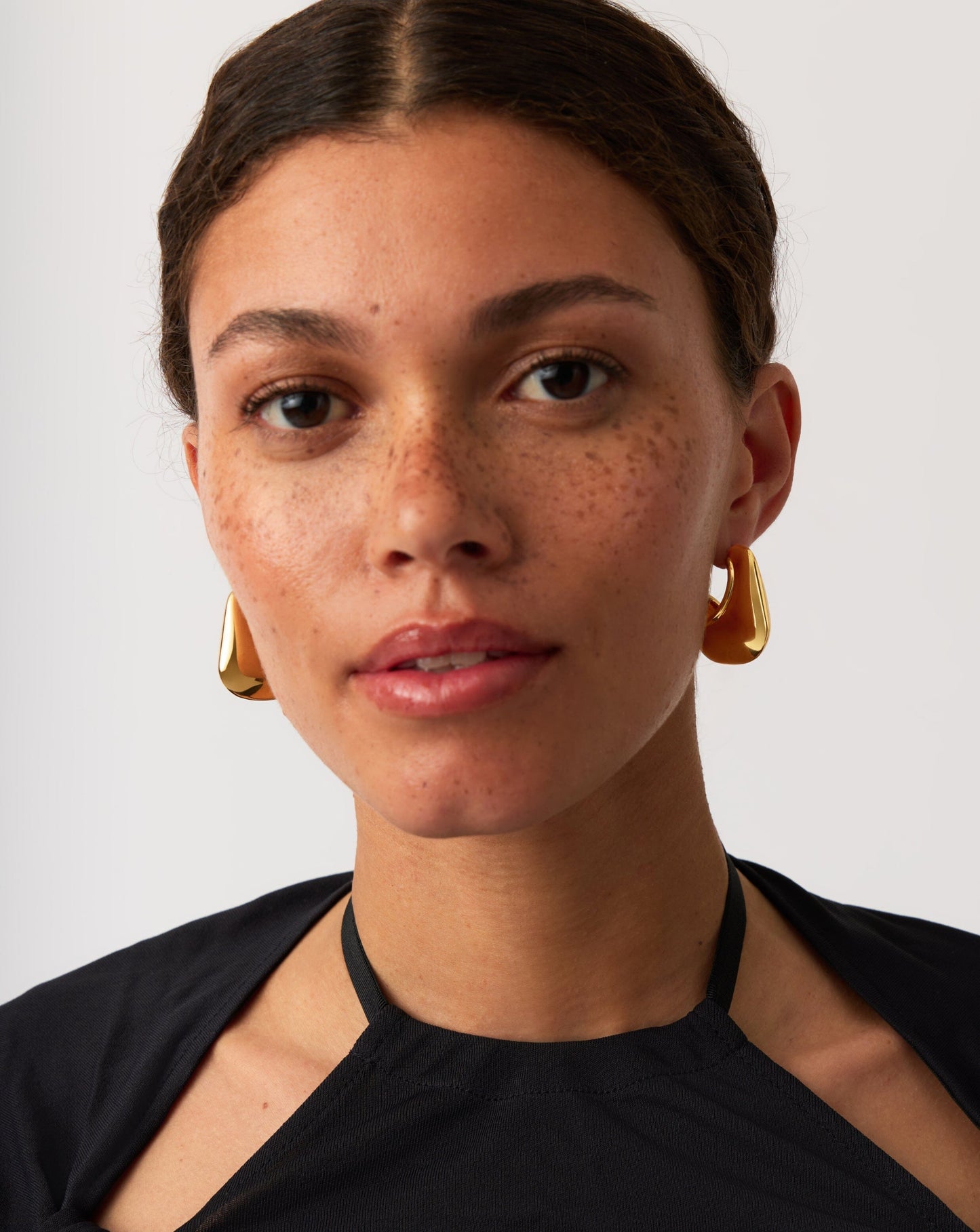 Hera Dome Large Hoop Earrings | 18k Gold Plated Earrings Missoma