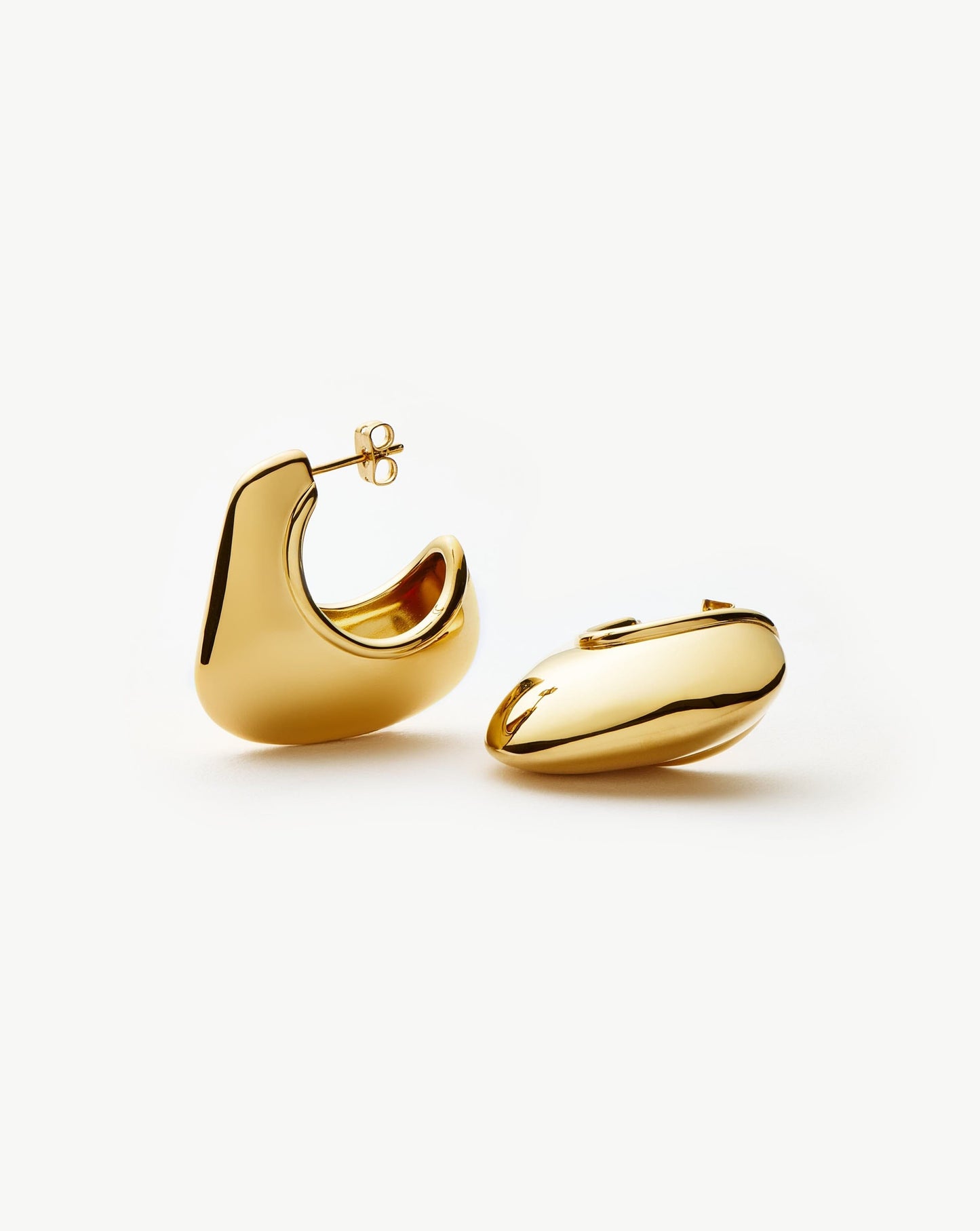 Hera Dome Large Hoop Earrings | 18k Gold Plated Earrings Missoma