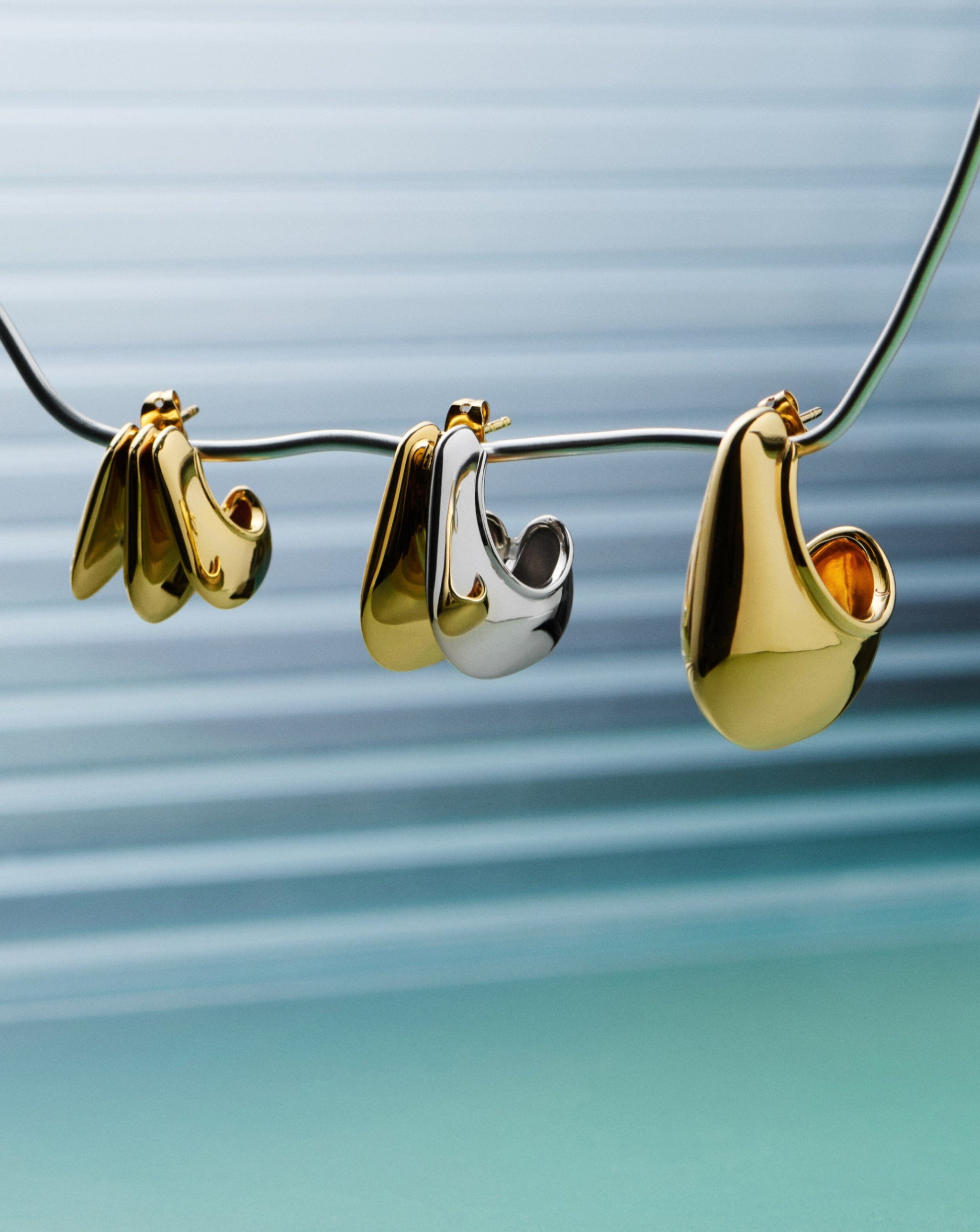 Hera Dome Large Hoop Earrings | 18k Gold Plated Earrings Missoma