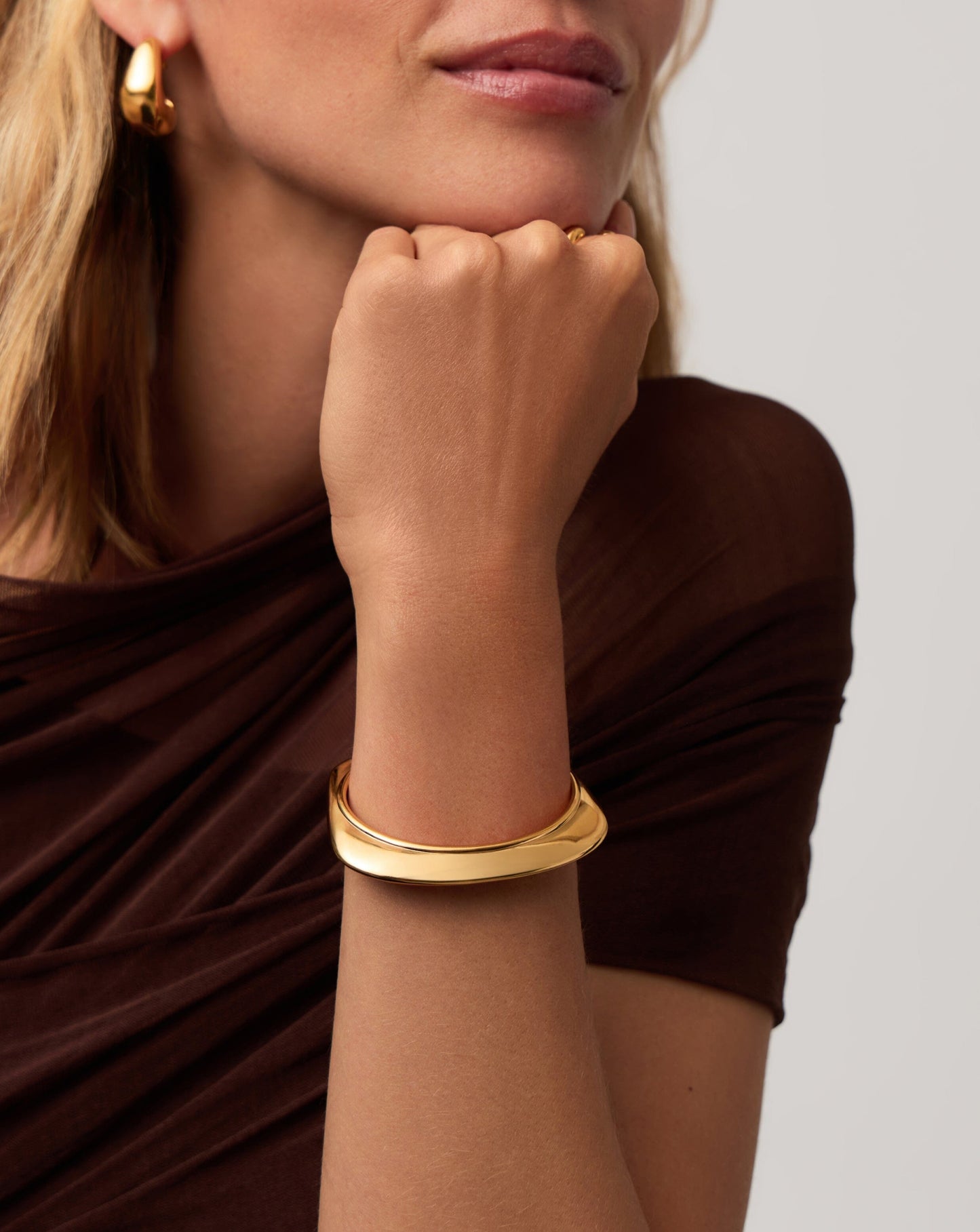 Hera Dome Statement Cuff Bracelet | 18k Gold Plated Bracelets Missoma