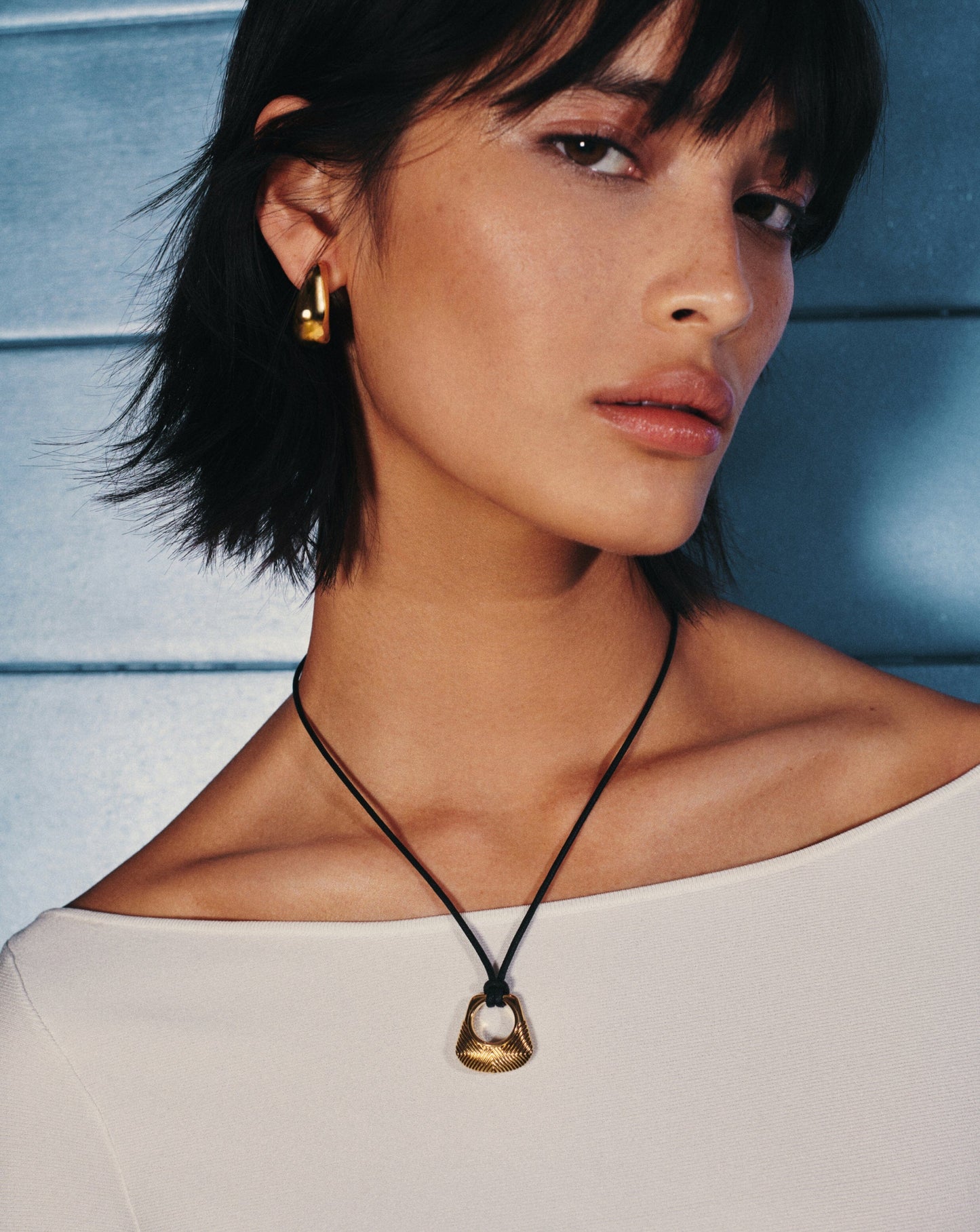 Hera Ridge Pendant Cord Necklace | 18ct Gold Plated Necklaces Missoma