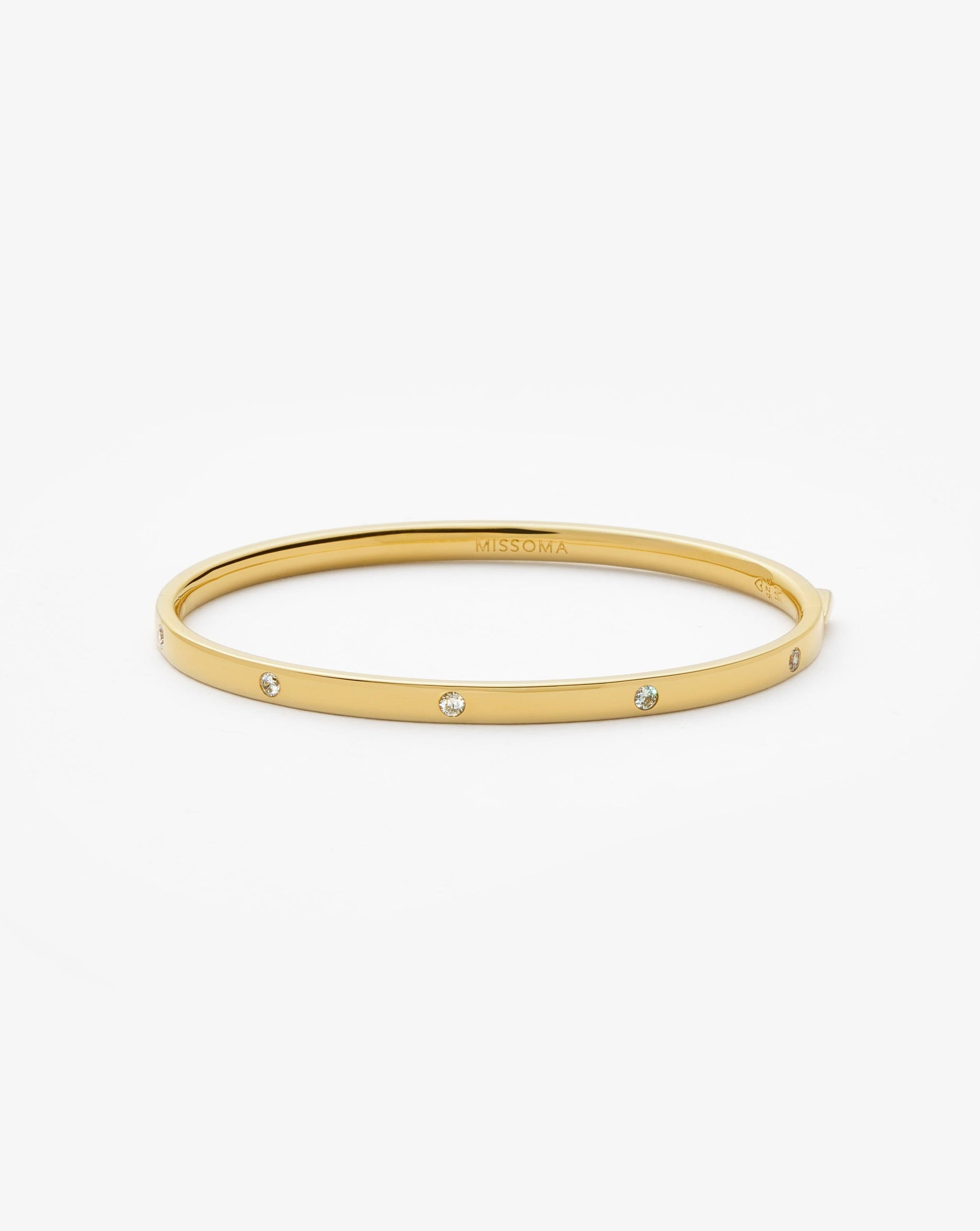 Interstellar Hinged Bangle | 18k Gold Vermeil/Cubic Zirconia Bracelets Missoma