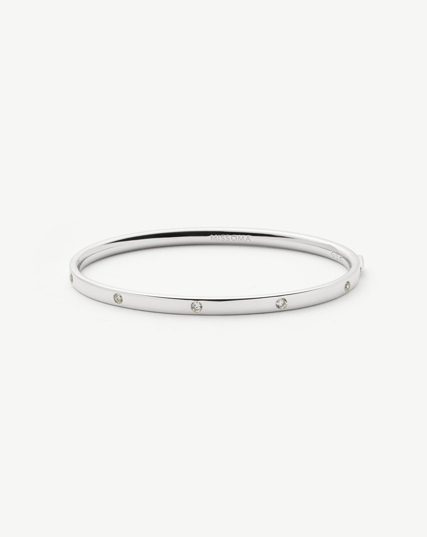 Interstellar Hinged Bangle | Sterling Silver/Cubic Zirconia Bracelets Missoma