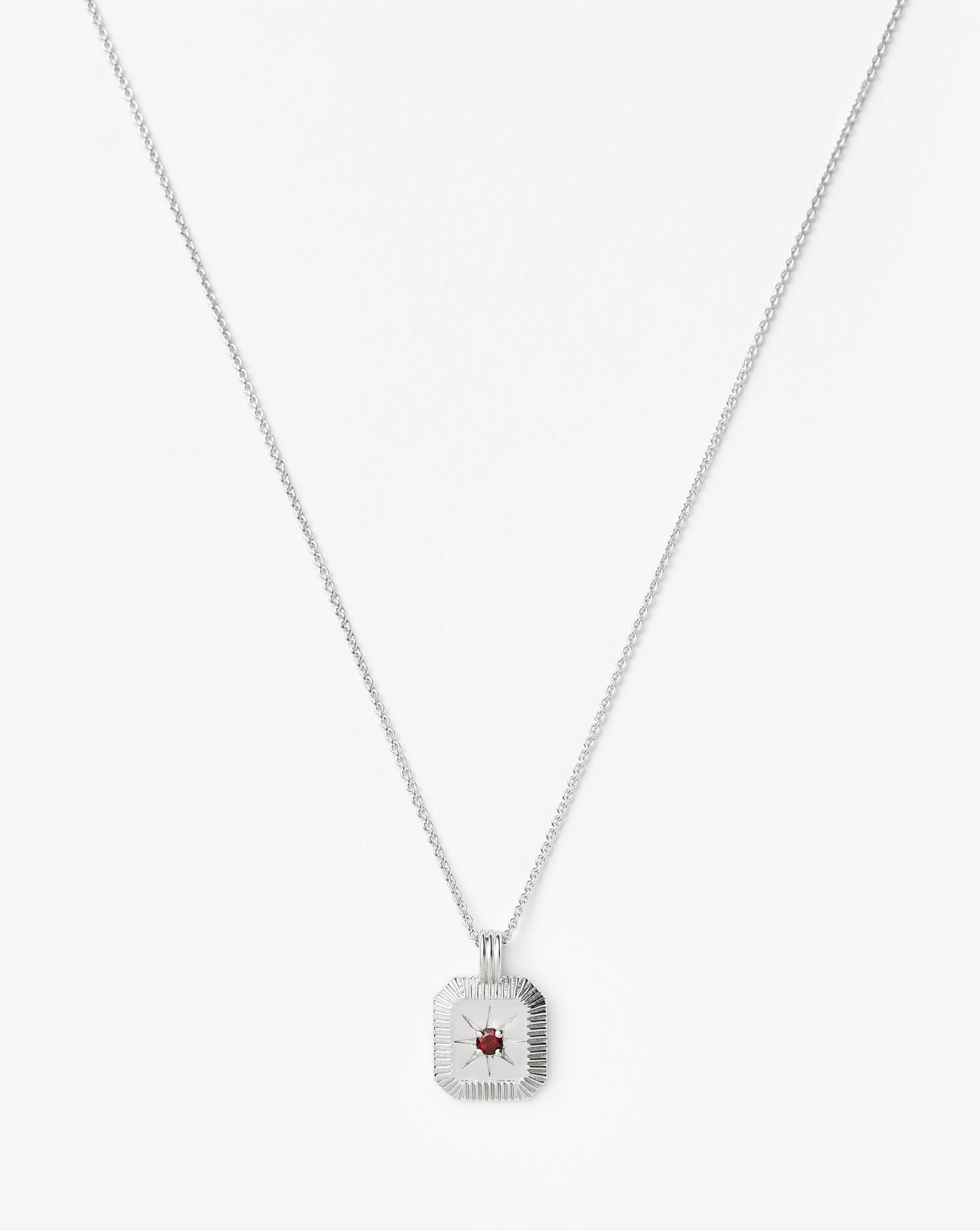 January Birthstone Pendant Necklace | Garnet/January Necklaces Missoma