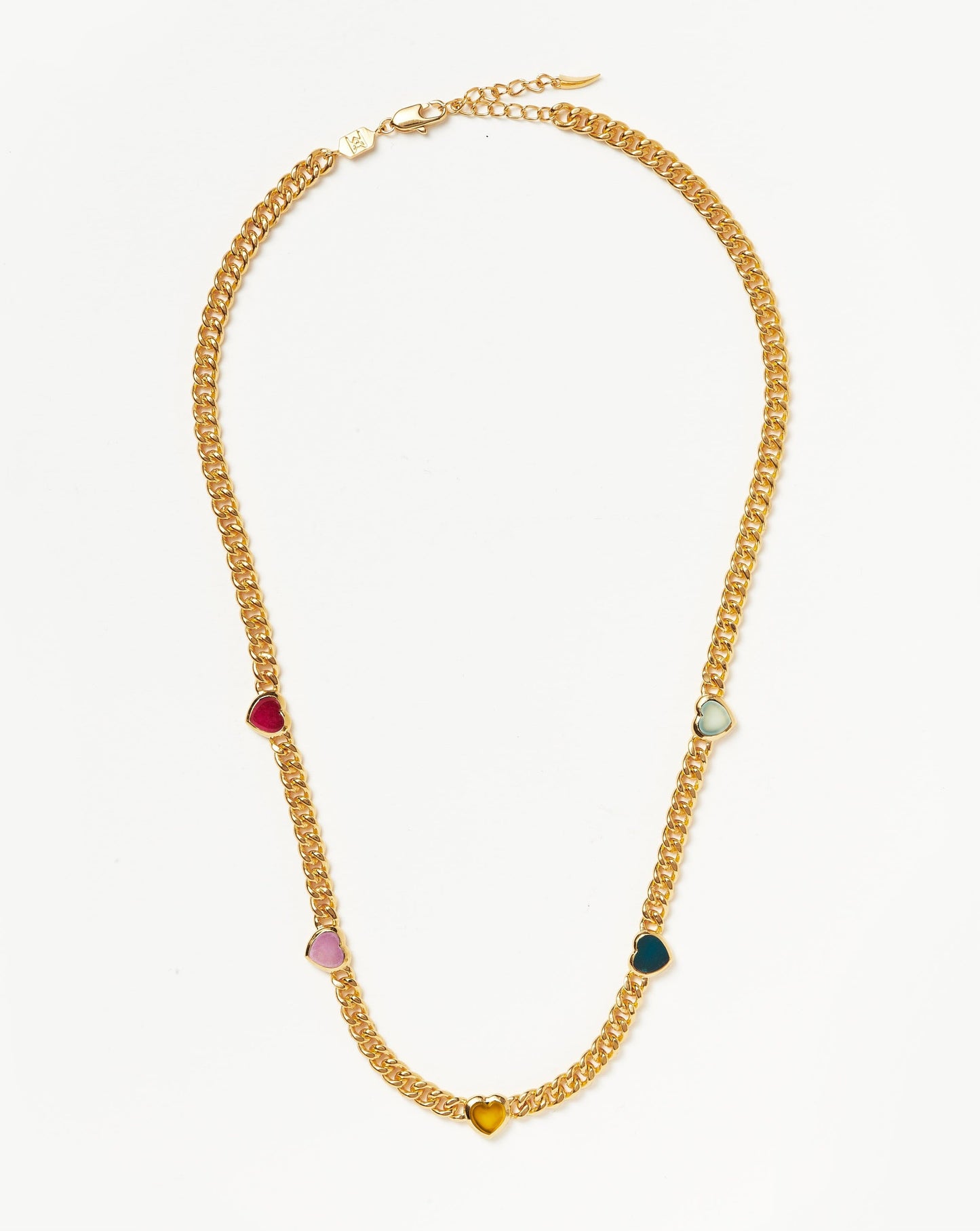 Jelly Heart Gemstone Charm Necklace | 18k Gold Plated/Multi Quartz Necklaces Missoma