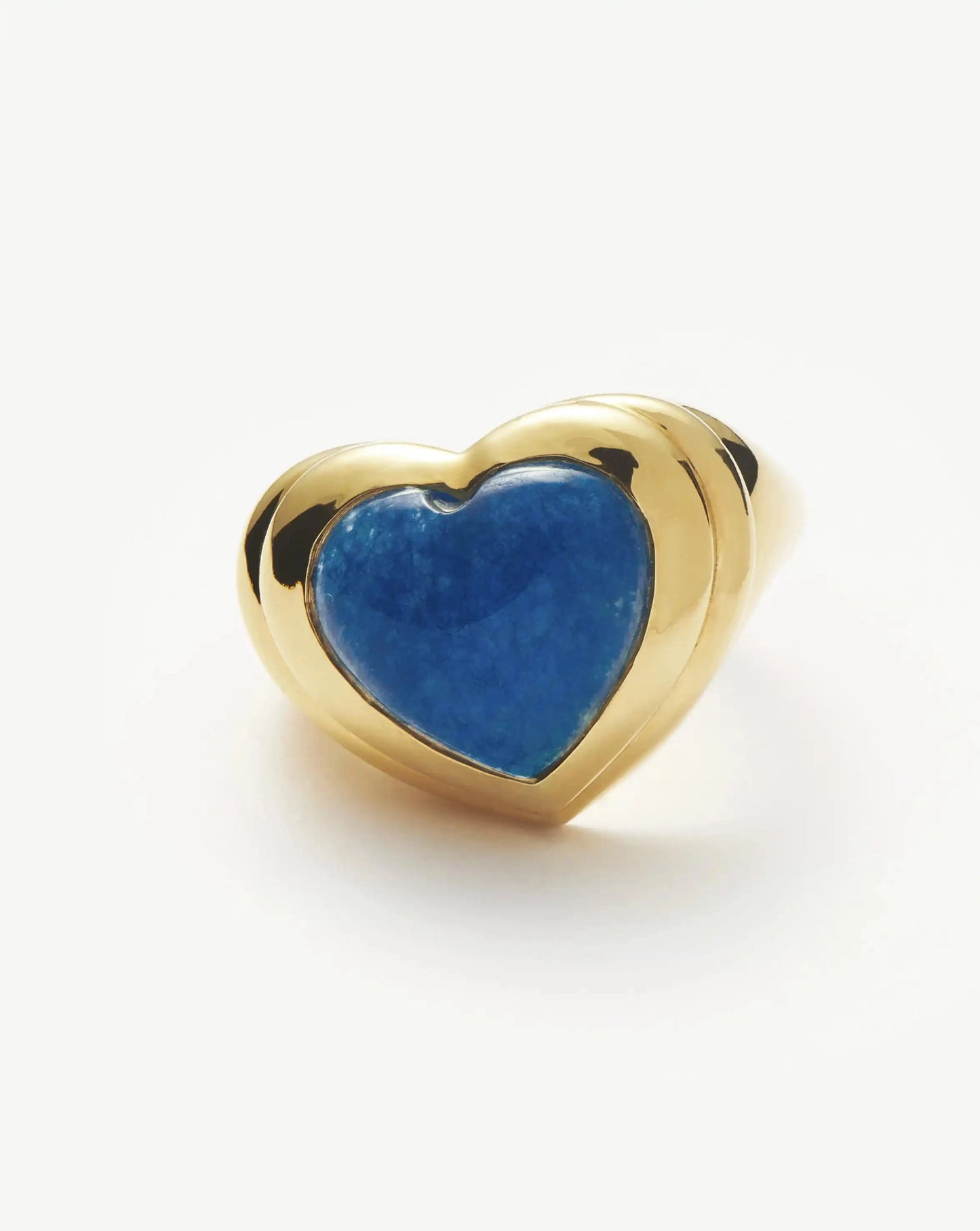 Jelly Heart Gemstone Ring | 18k Gold Plated/Blue Quartz Rings Missoma