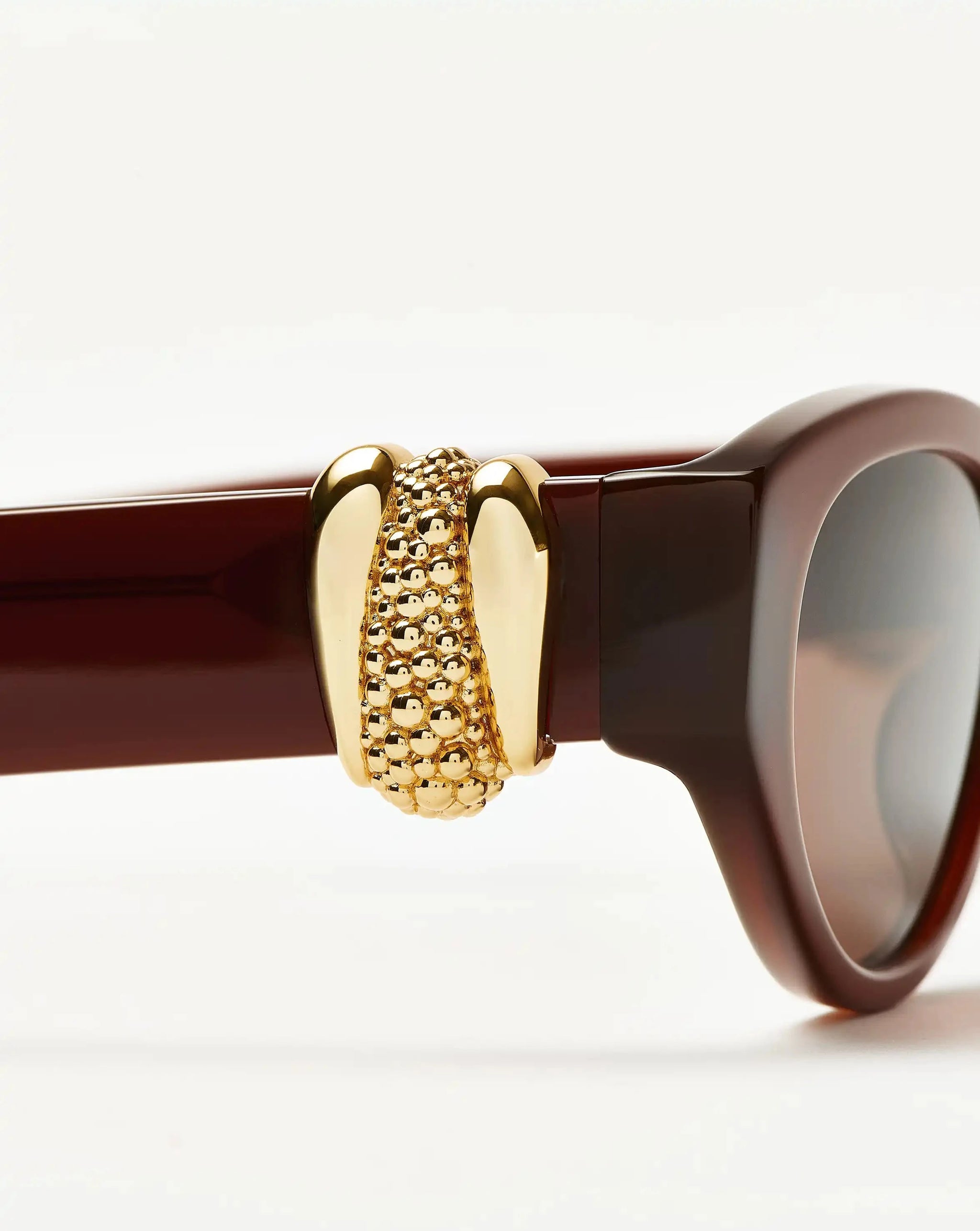 Jimmy Fairly Melissa Cat-Eye Sunglasses | 18k Gold Plated/Brown Sunglasses Missoma