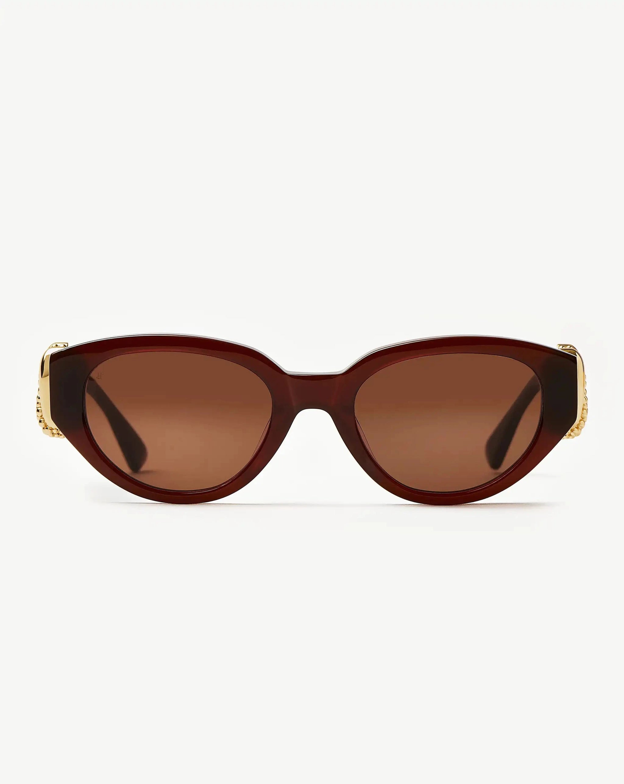 Jimmy Fairly Melissa Cat-Eye Sunglasses | 18k Gold Plated/Brown Sunglasses Missoma