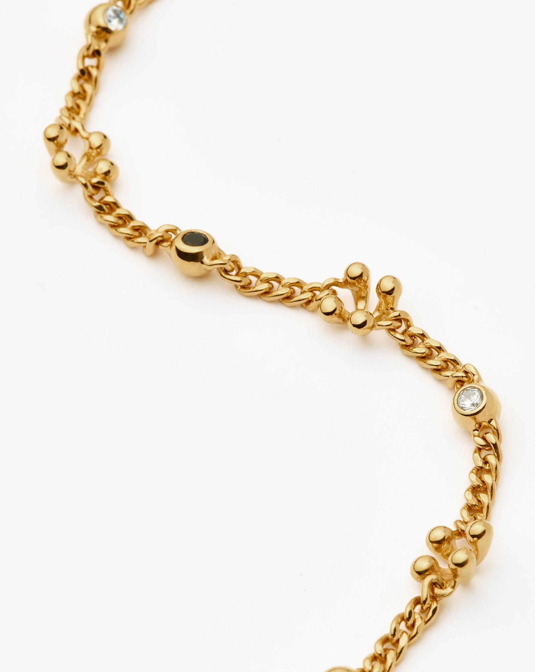 Kinetic Duality Charm Bracelet | 18k Gold Plated Cubic Zirconia Bracelets Missoma
