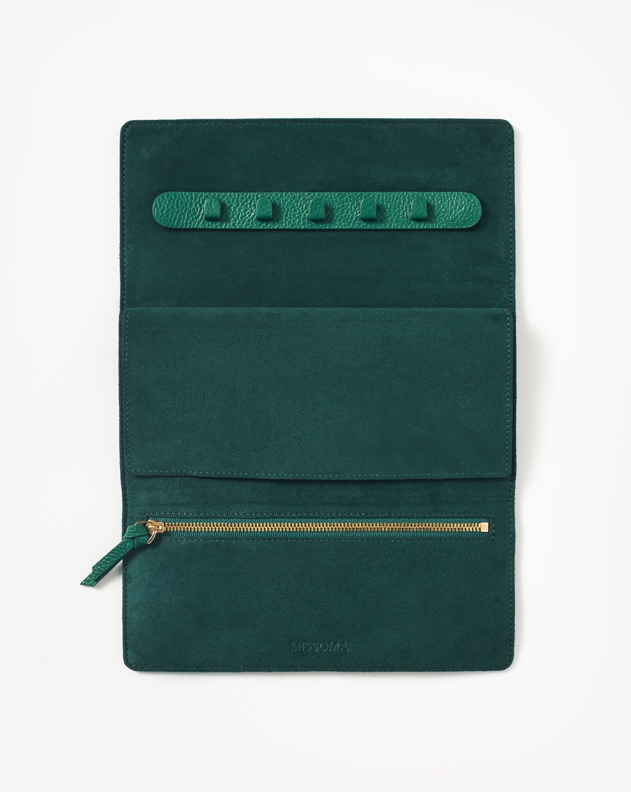 Leather Jewelry Roll | Malachite Green Accessories Missoma