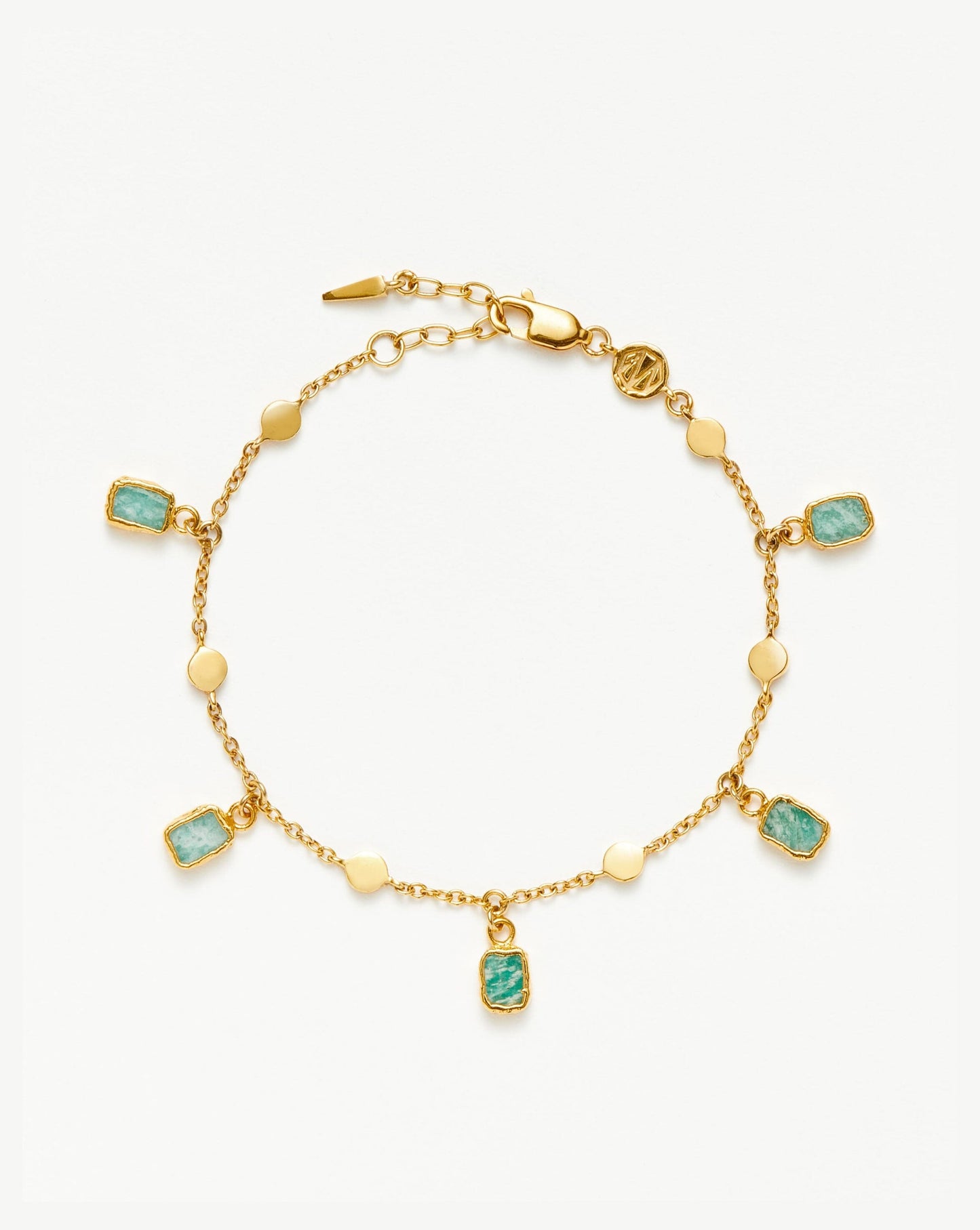 Lena Charm Bracelet | 18ct Gold Plated/Amazonite Bracelets Missoma