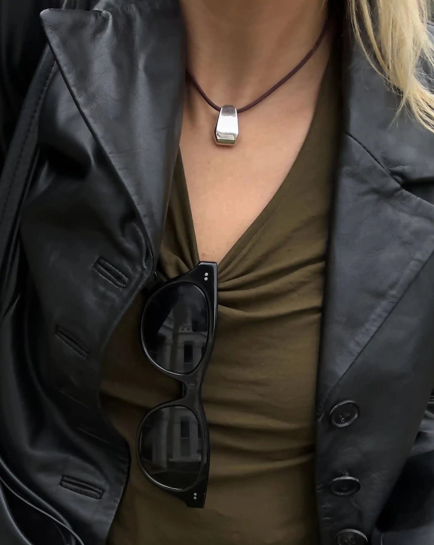 Lucy Williams Arco Cord Necklace | Silver Plated Necklaces Missoma