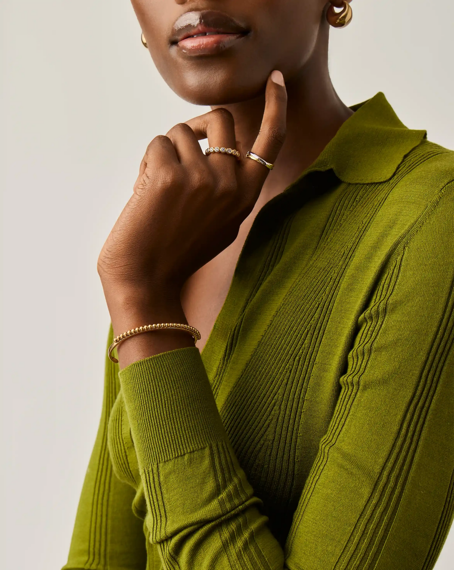 Lucy Williams Beaded Cuff | 18k Gold Plated Bracelets Missoma