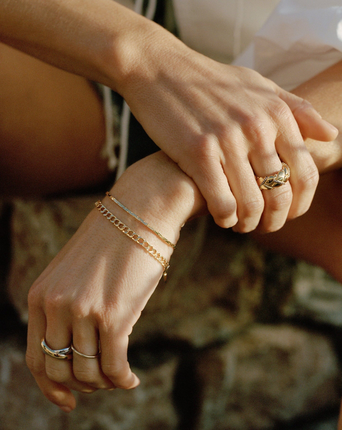 Lucy Williams Cobra Snake Chain Bracelet | 18ct Gold Plated Bracelets Missoma