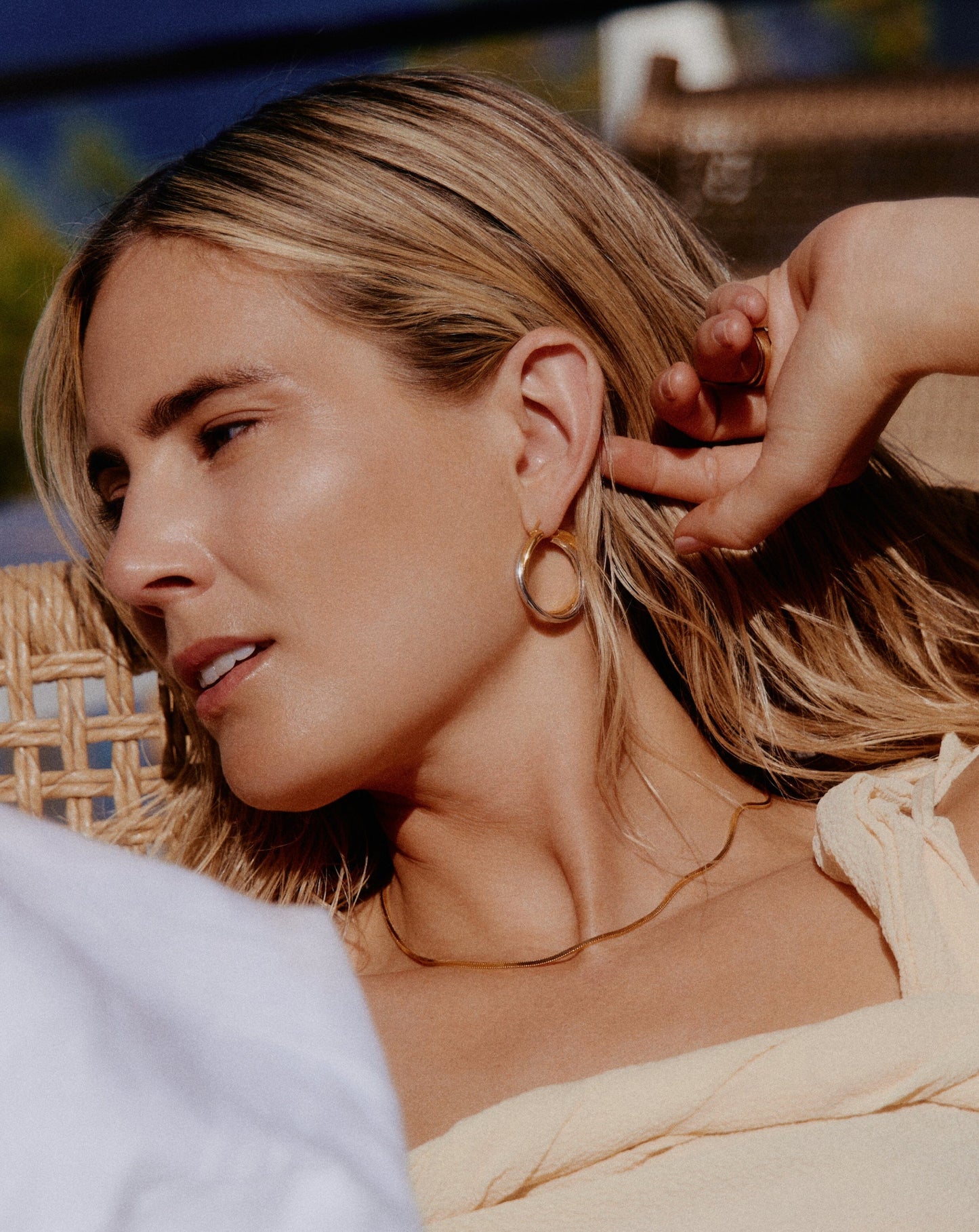 Lucy Williams Entwine Large Hoop Earrings | Mixed Metal Earrings Missoma