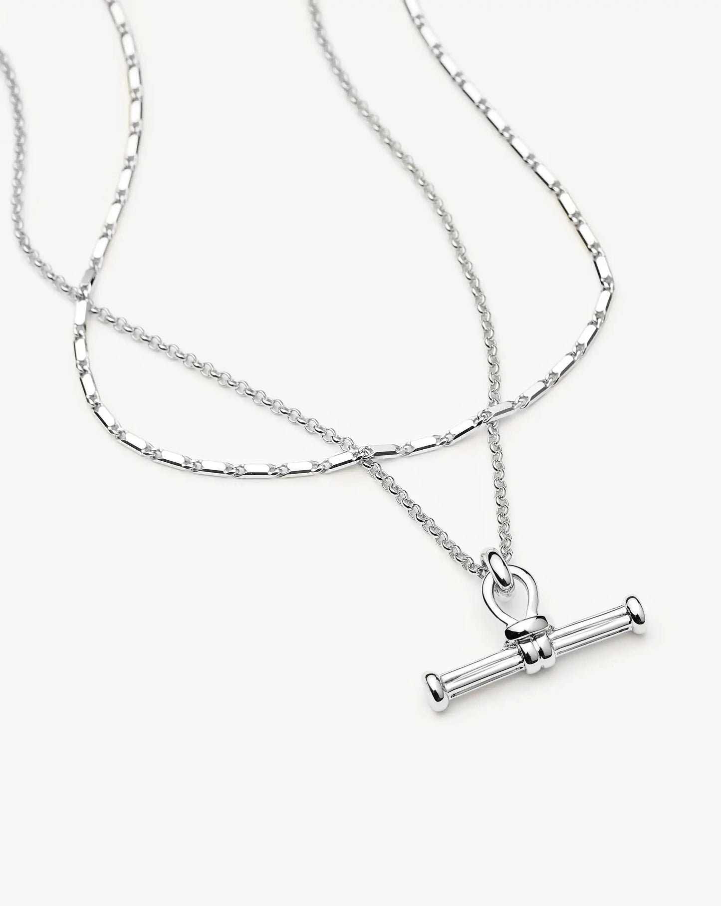 Lucy Williams Horizon & Ridge T-bar Necklace Set | Sterling Silver Layering Sets Missoma