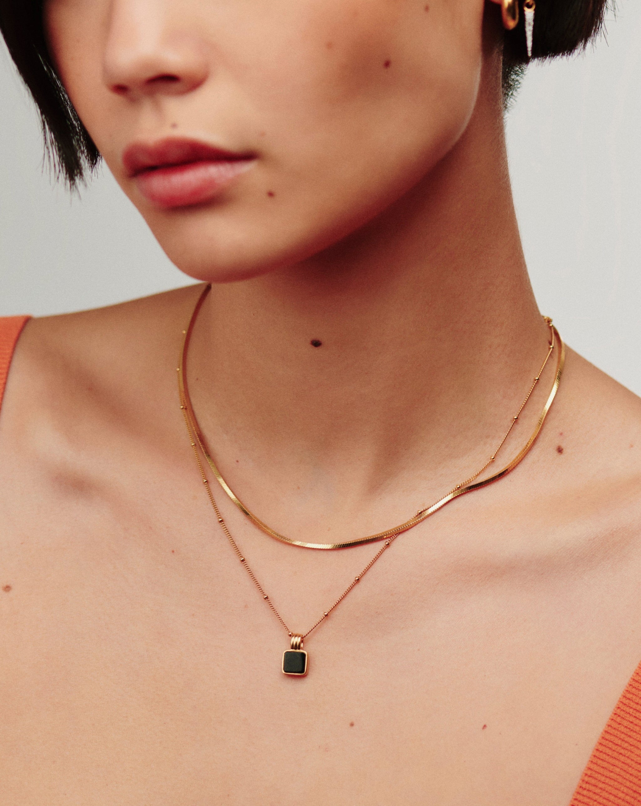 Lucy Williams Short Square Snake Chain Necklace Necklaces Missoma