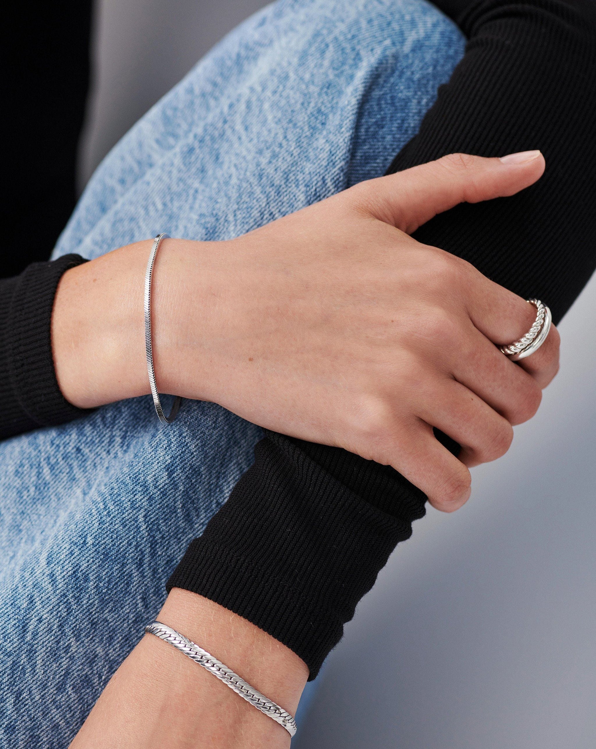 Lucy Williams Square Snake Chain Bracelet Bracelets Missoma