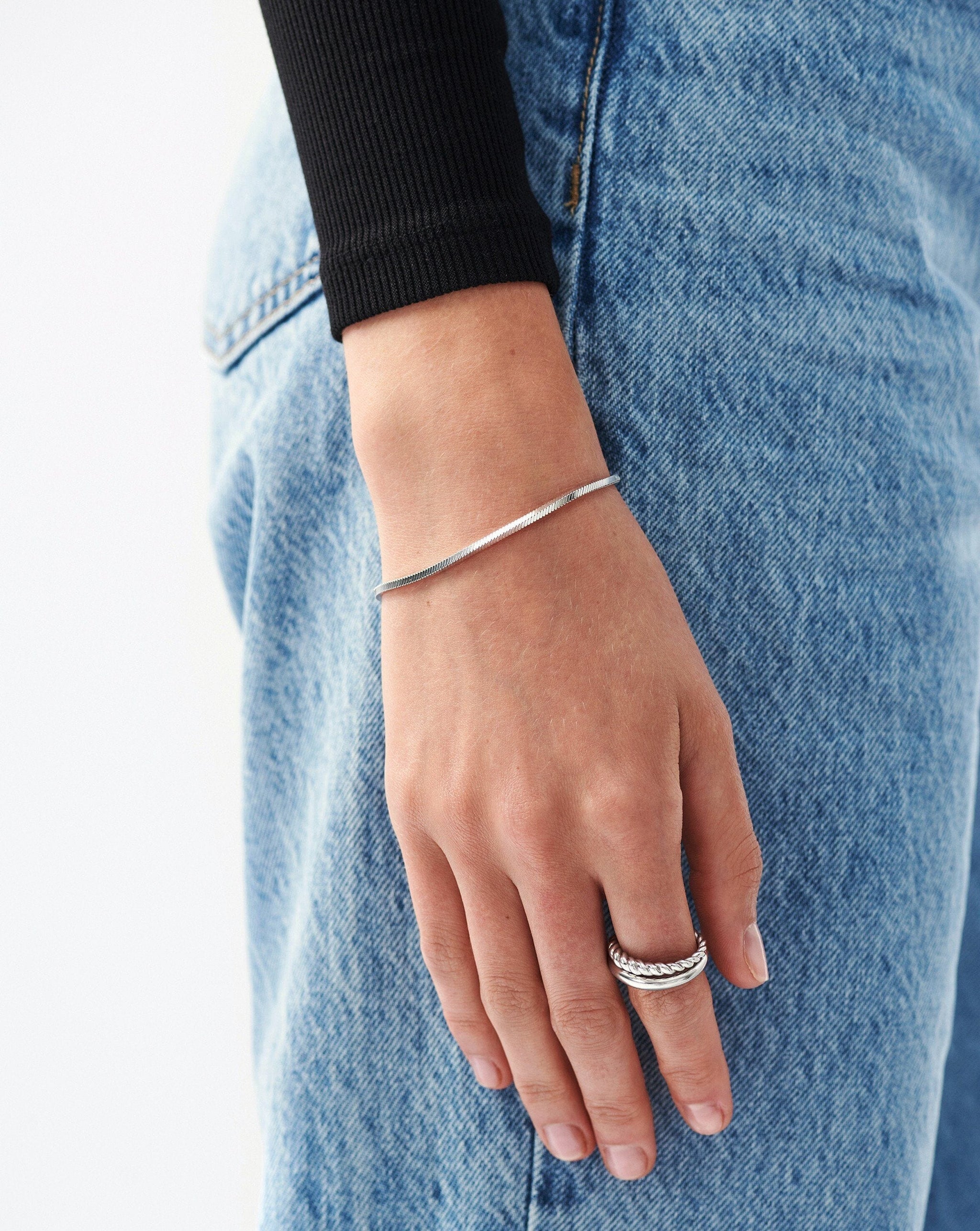 Lucy Williams Square Snake Chain Bracelet Bracelets Missoma
