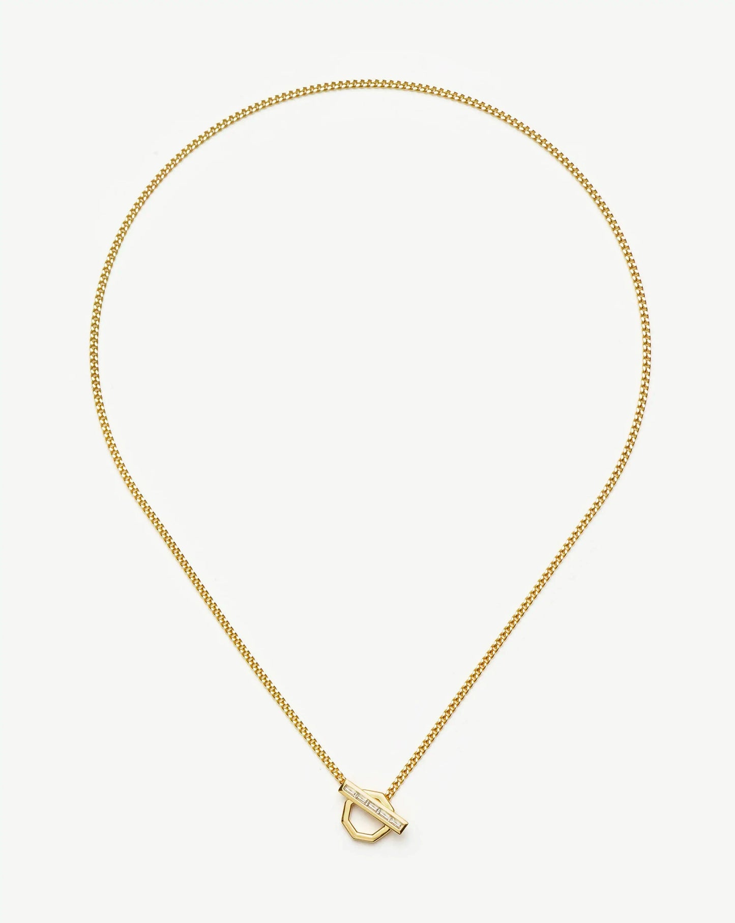 Lucy Williams T-Bar Hex Pendant Necklace | 18k Gold Plated Necklaces Missoma