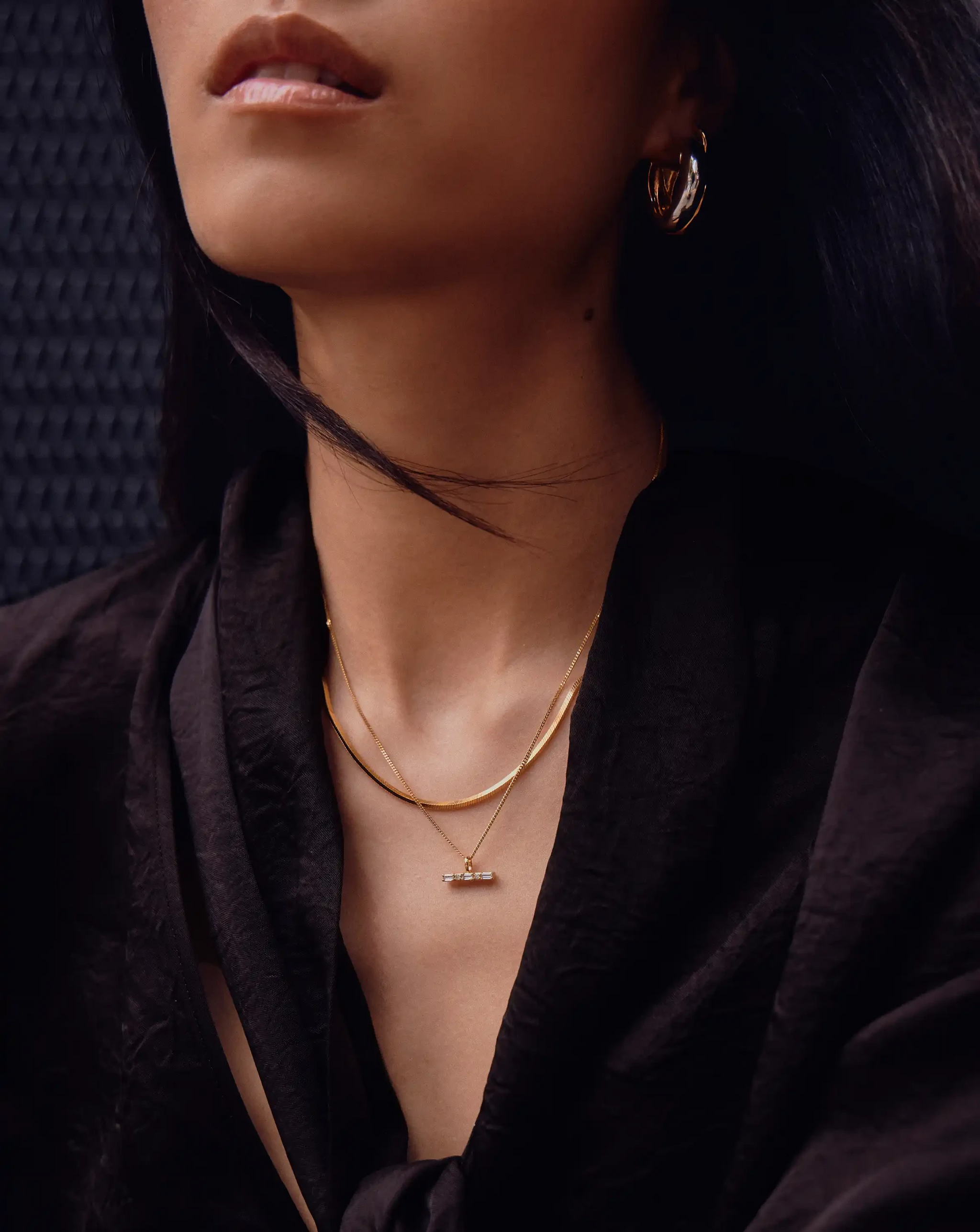 Lucy Williams T-Bar Stone Pendant Necklace | 18k Gold Vermeil Necklaces Missoma