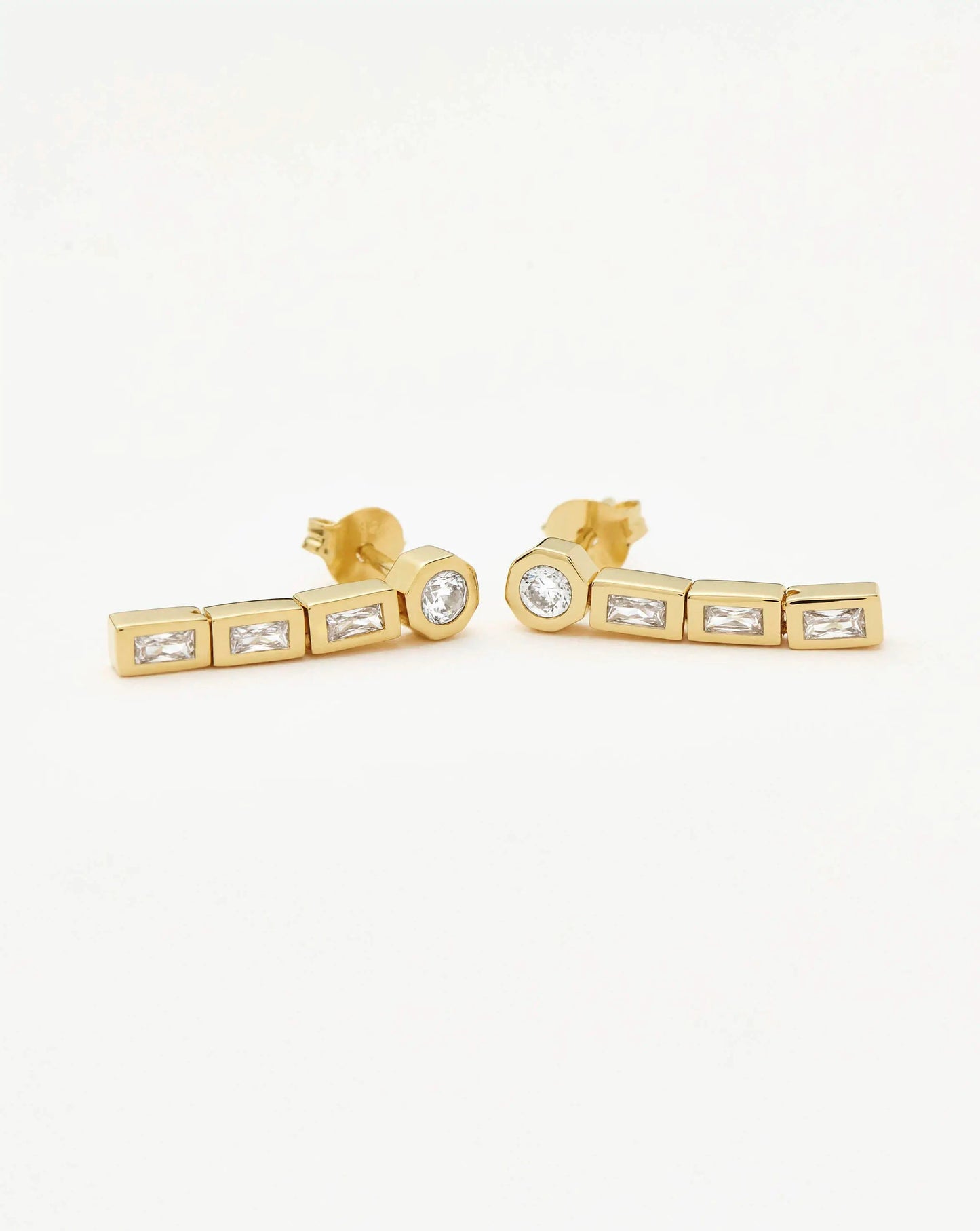 Lucy Williams Tennis Small Drop Earrings | 18k Gold Vermeil Earrings Missoma