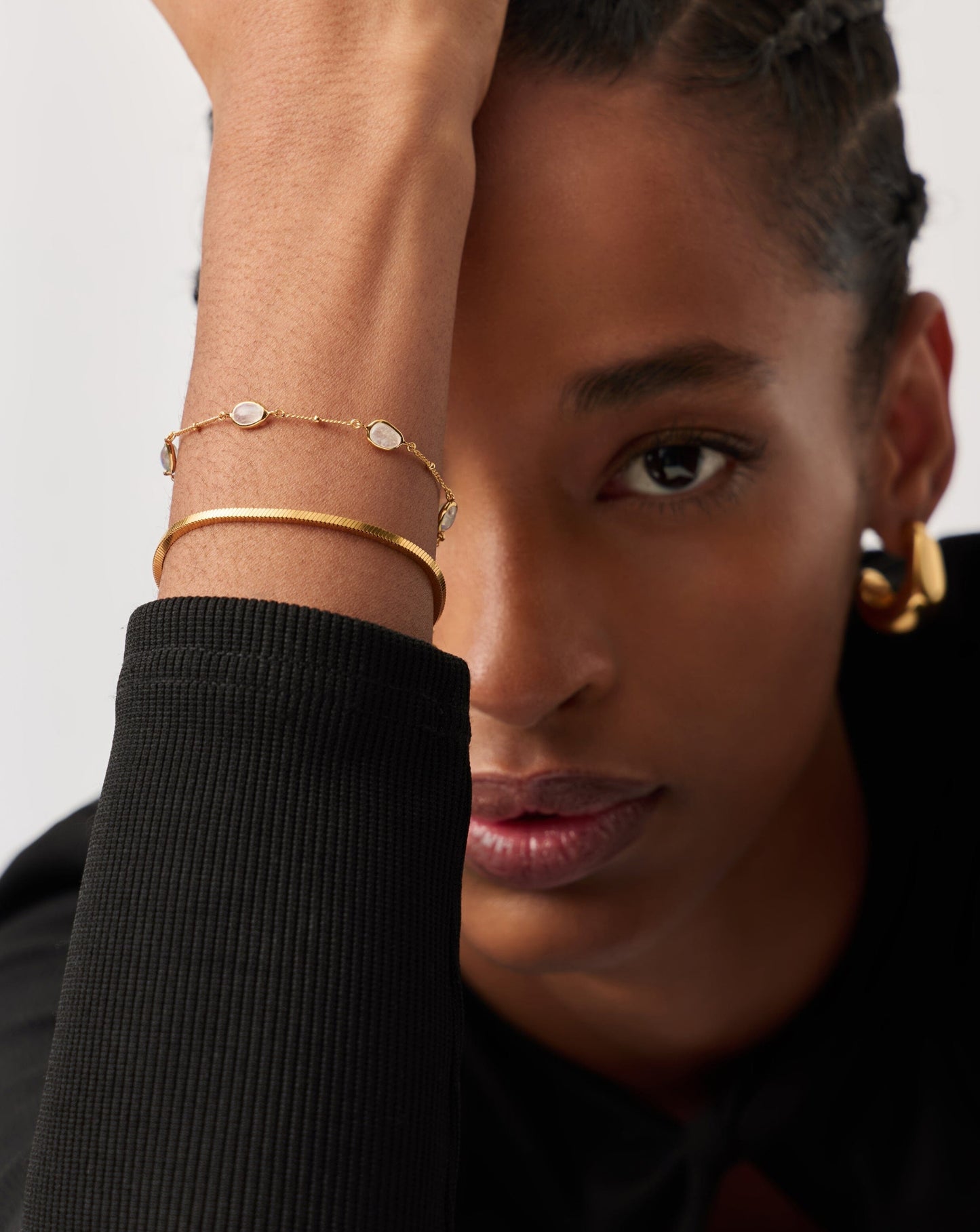 Magma Gemstone Charm Bracelet | 18ct Recycled Gold Vermeil on Recycled Sterling Silver Bracelets Missoma