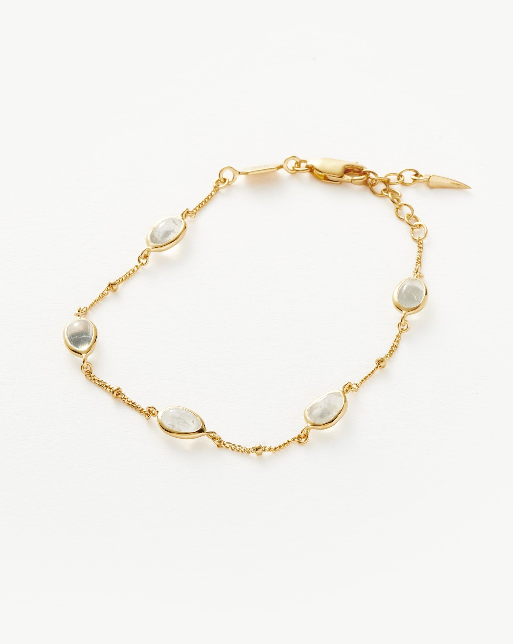 Magma Gemstone Charm Bracelet | 18ct Recycled Gold Vermeil on Recycled Sterling Silver Bracelets Missoma