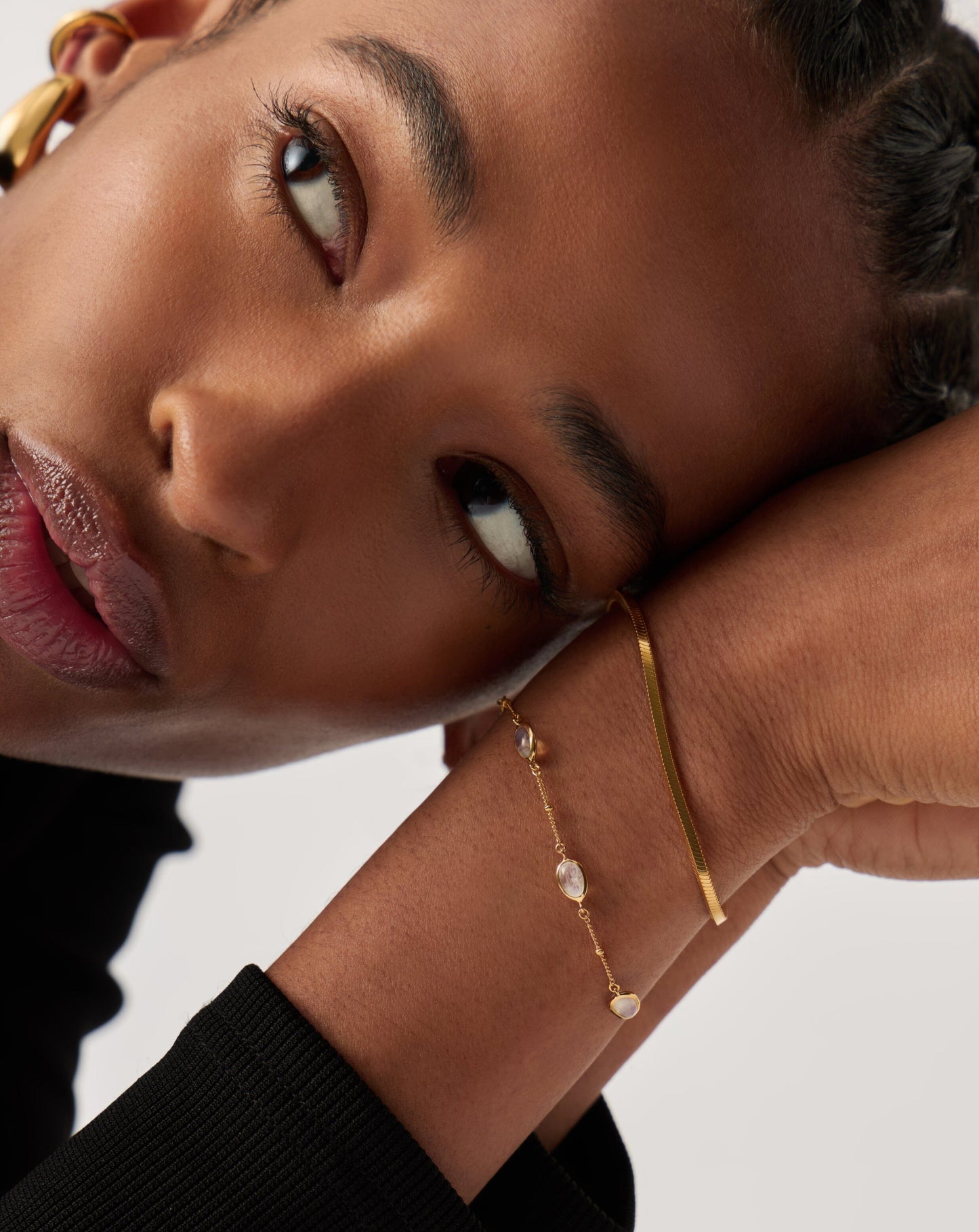 Magma Gemstone Charm Bracelet | 18ct Recycled Gold Vermeil on Recycled Sterling Silver Bracelets Missoma