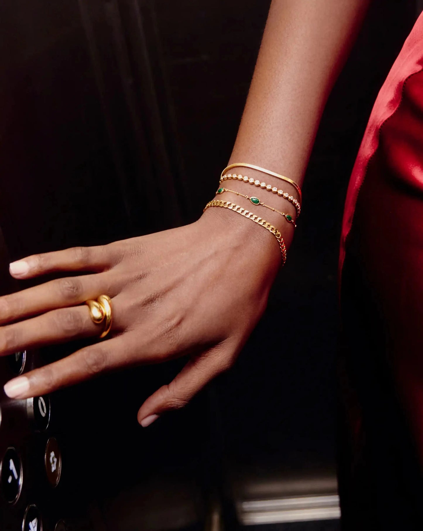 Magma Gemstone Charm Bracelet | 18k Recycled Gold Vermeil on Recycled Sterling Silver Bracelets Missoma