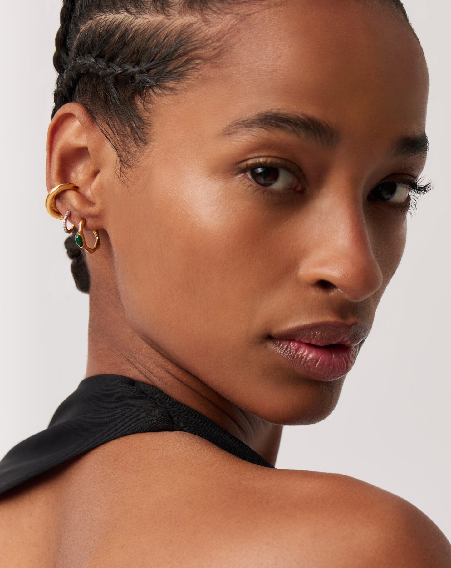 Magma Gemstone Small Hoop Earrings | 18ct Recycled Gold Vermeil on Recycled Sterling Silver Earrings Missoma