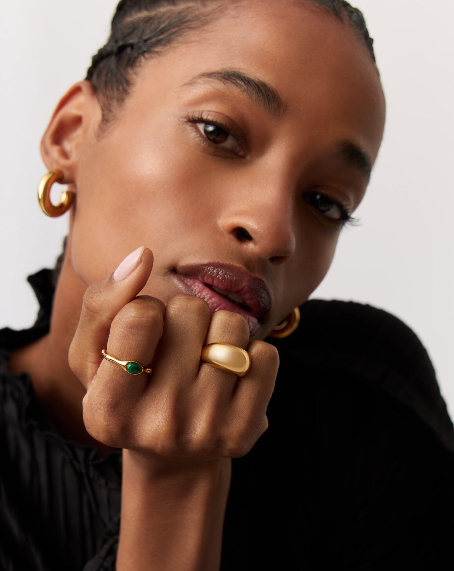 Magma Gemstone Stacking Ring | 18ct Recycled Gold Vermeil on Recycled Sterling Silver Rings Missoma