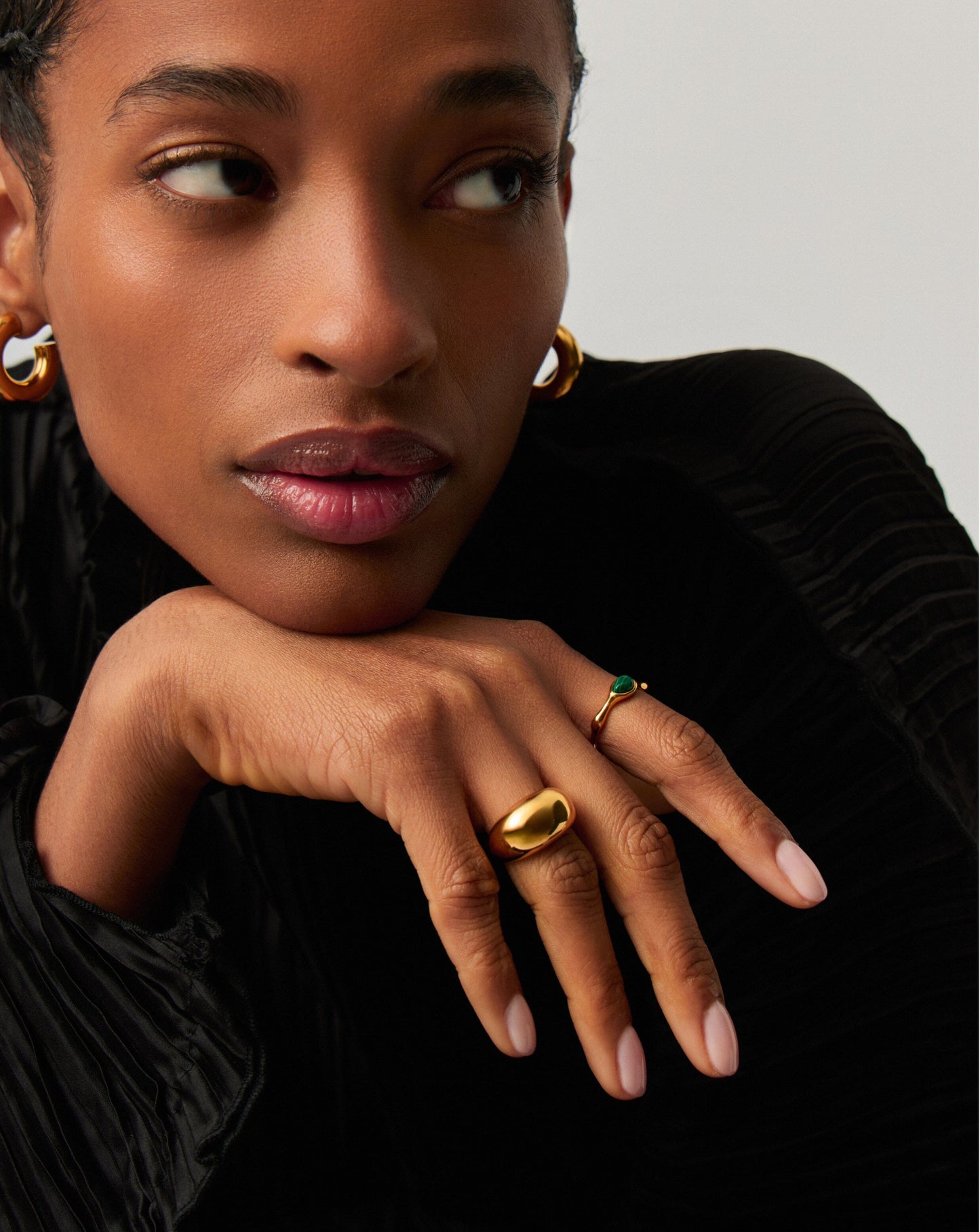 Magma Gemstone Stacking Ring | 18ct Recycled Gold Vermeil on Recycled Sterling Silver Rings Missoma