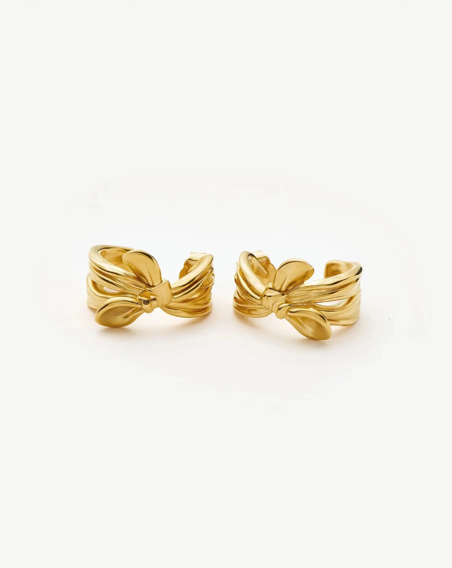 MARKGONG Bow Hoop Earrings | 18k Gold Plated Earrings Missoma