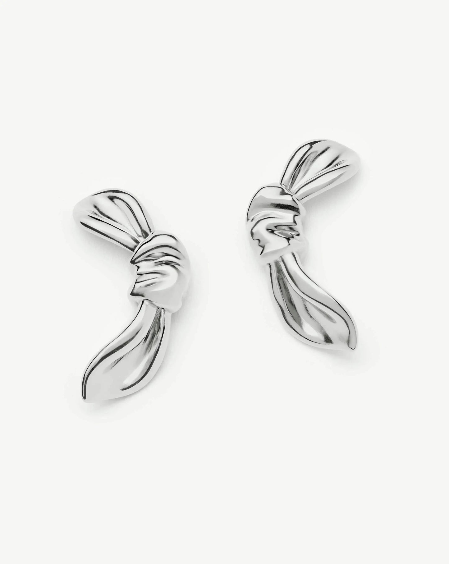 MARKGONG Bow Oversized Stud Earrings | Silver Plated Earrings Missoma