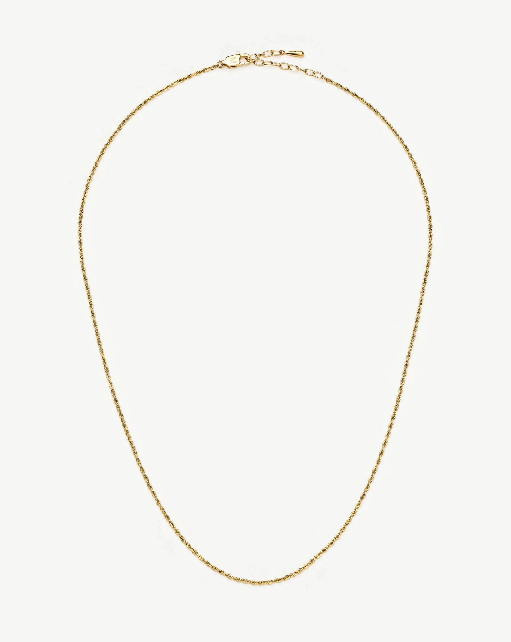 Medium Rope Chain Necklace | 18k Gold Plated Necklaces Missoma