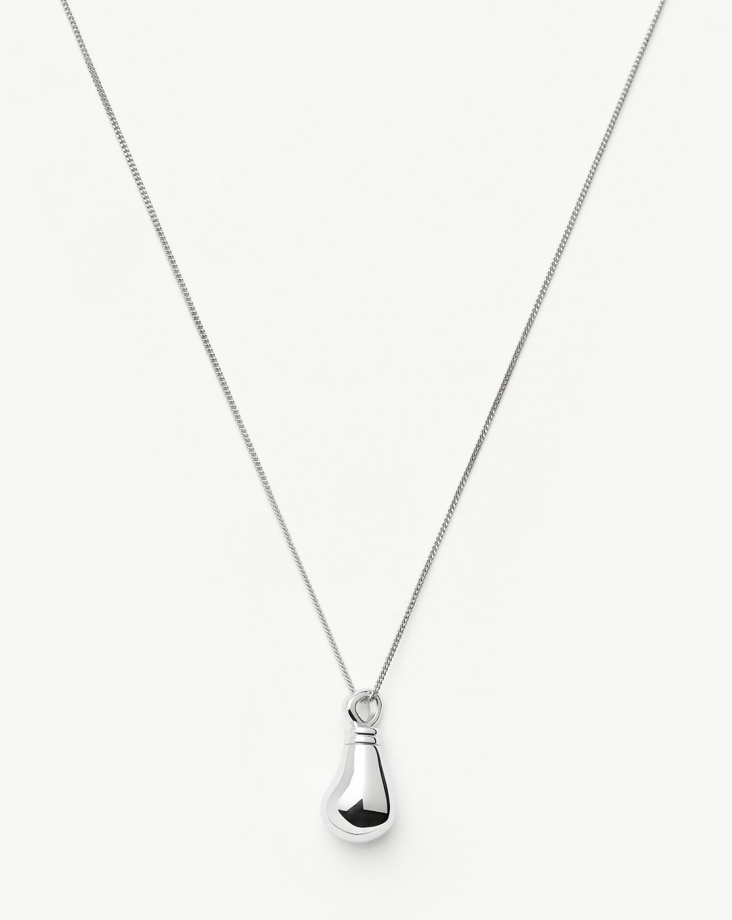 Message in a Bottle Droplet Pendant Necklace | Silver Plated Necklaces Missoma