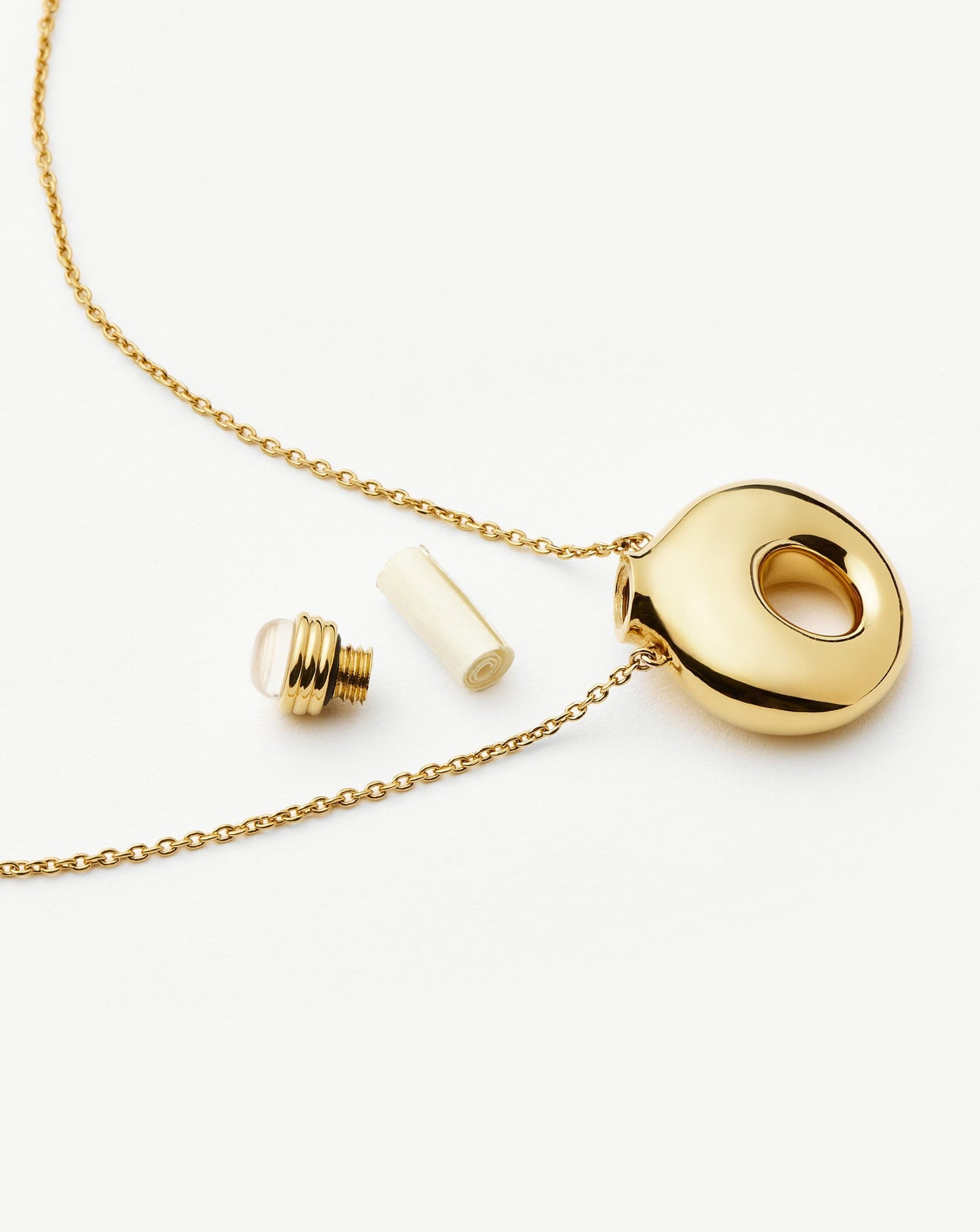 Message in a Bottle Molten Pendant Necklace | 18k Gold Plated Necklaces Missoma